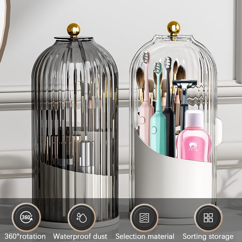 Secure StorageWekityRotating Waterproof 360 Organizing Toothbrush Holder