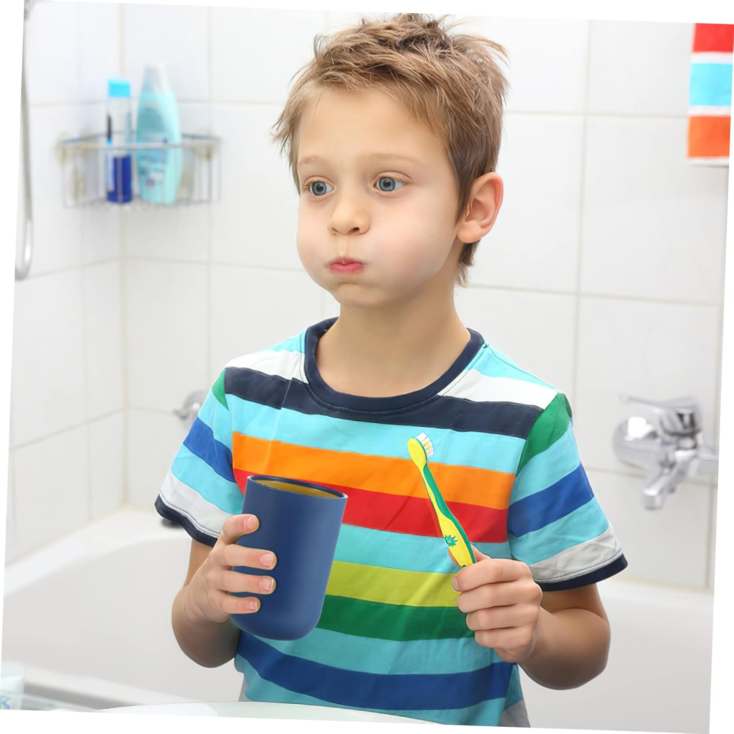 Precize Modern Toothbrush Cups Set