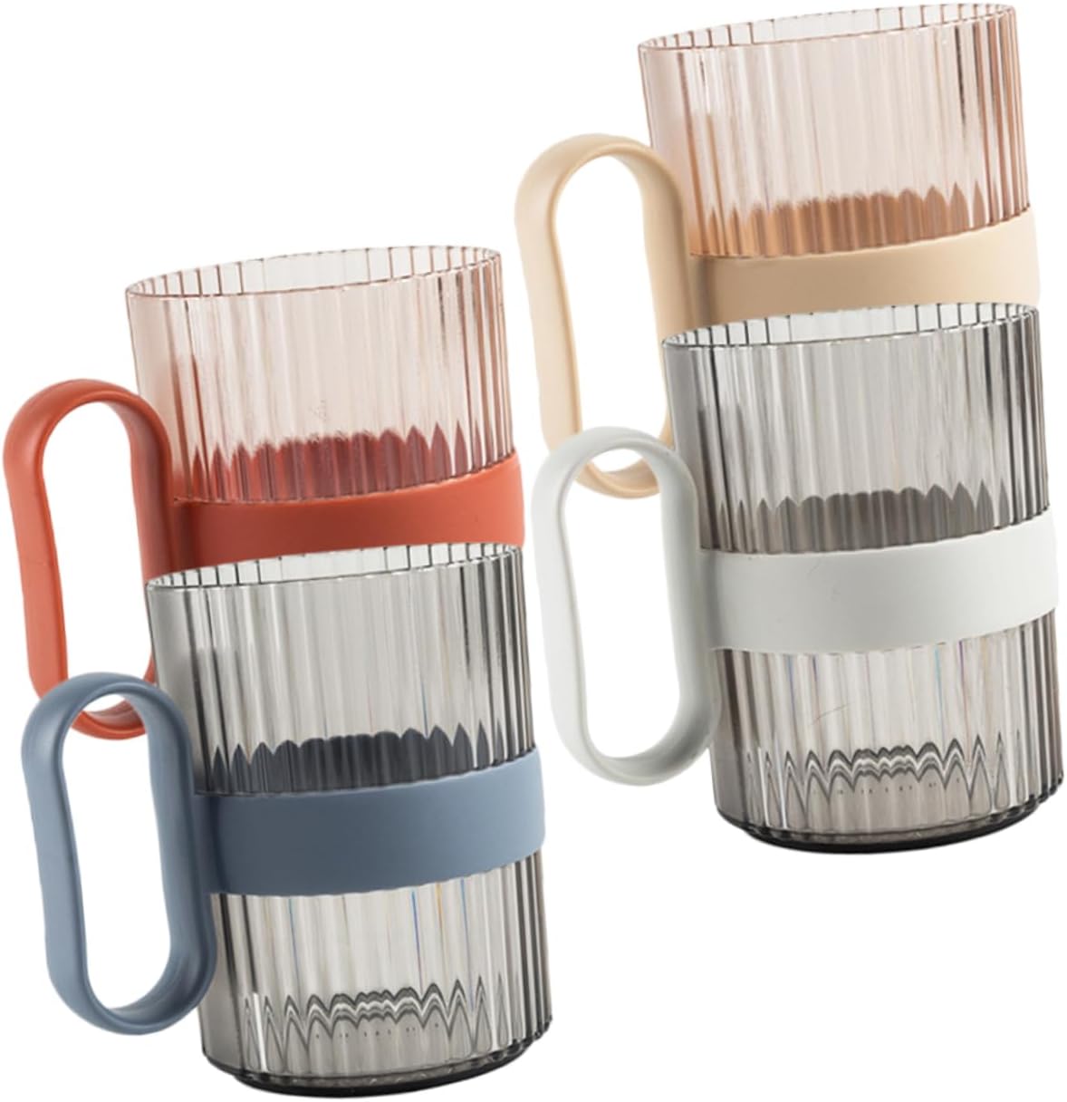 4-Piece Toothbrush Mouthwash Cups