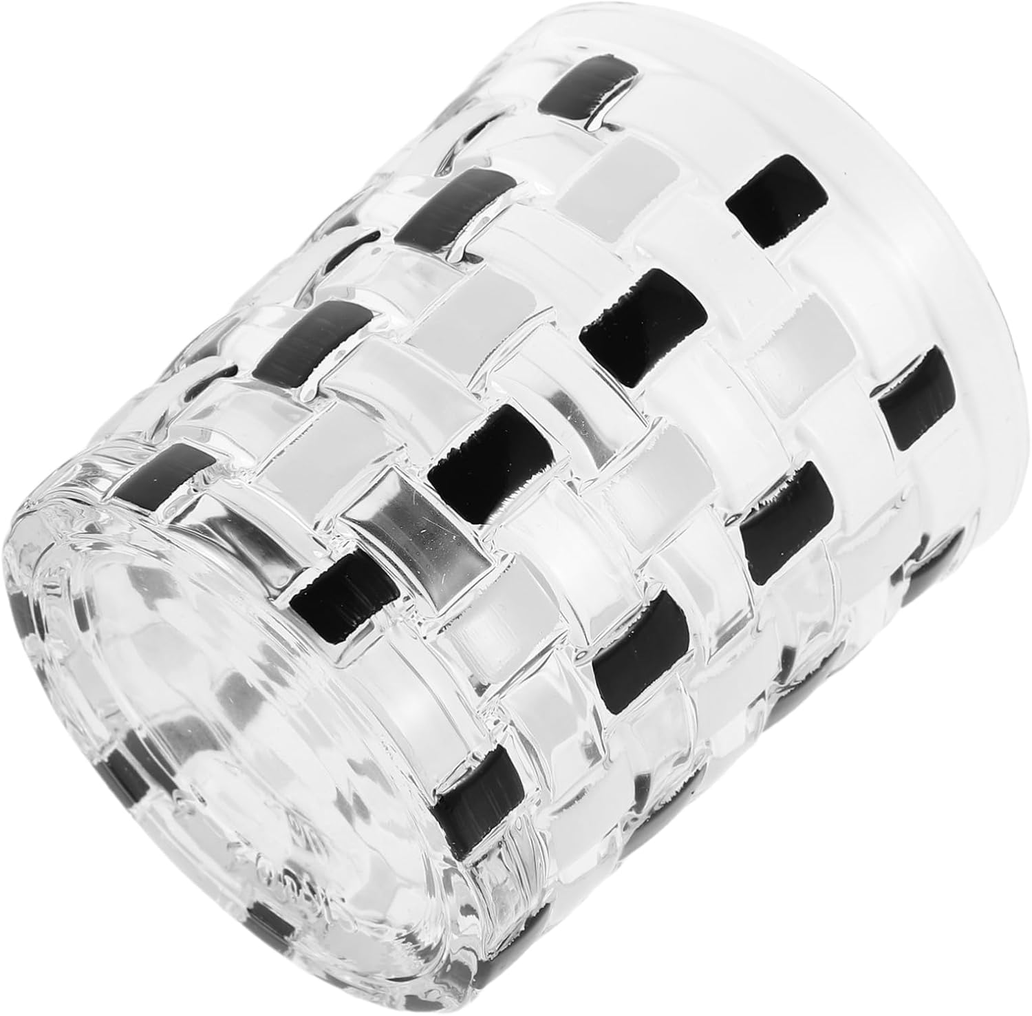 LIFKICHStylish Black White Checkered Toothbrush Holder for Efficient Oral Care