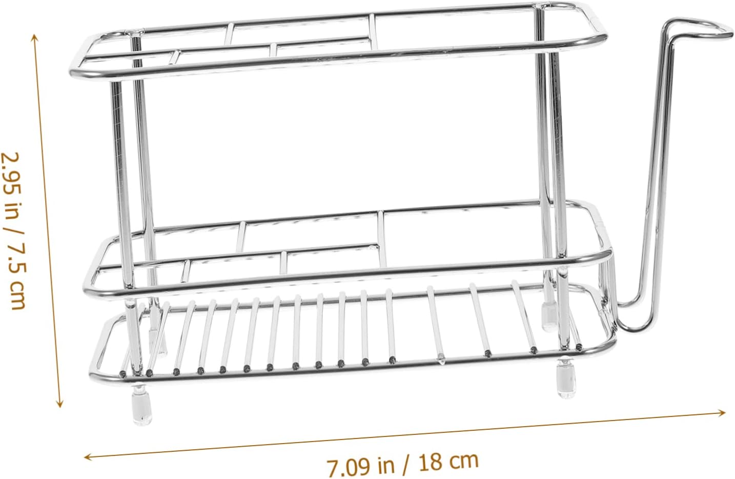 STOBAZA Durable Stainless Steel Toothbrush Wall-Mounted Holder for Bathroom