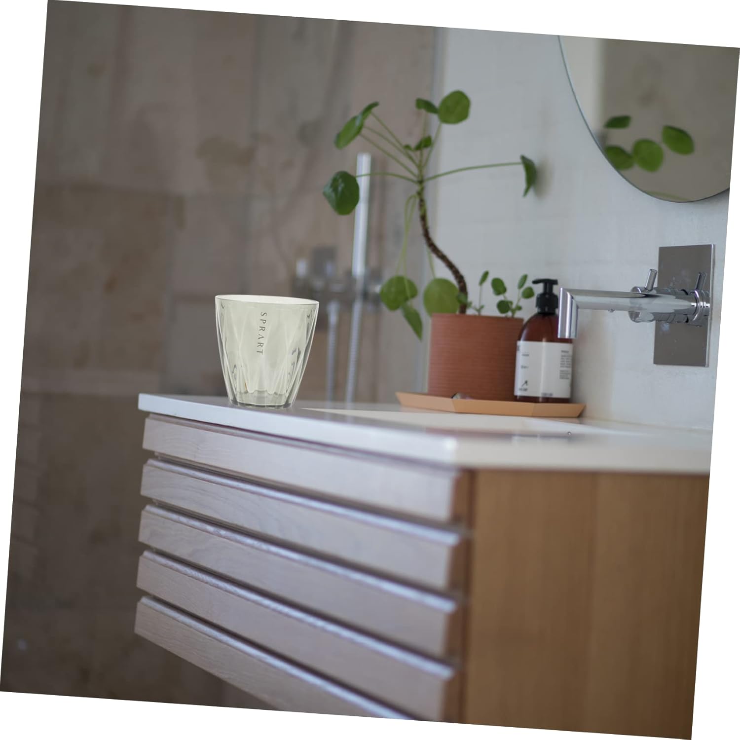 Vibrant Design - Travel Toothbrush Mouthwash Holder - Family Gift