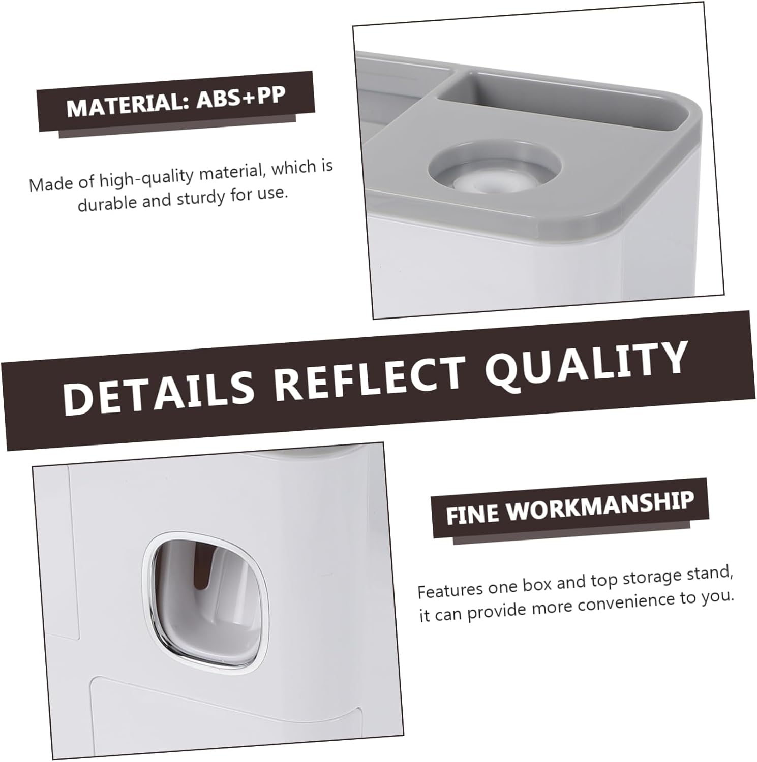 Stylish Wall-Mounted Toothbrush Holder with Storage Case for EasyOrganization