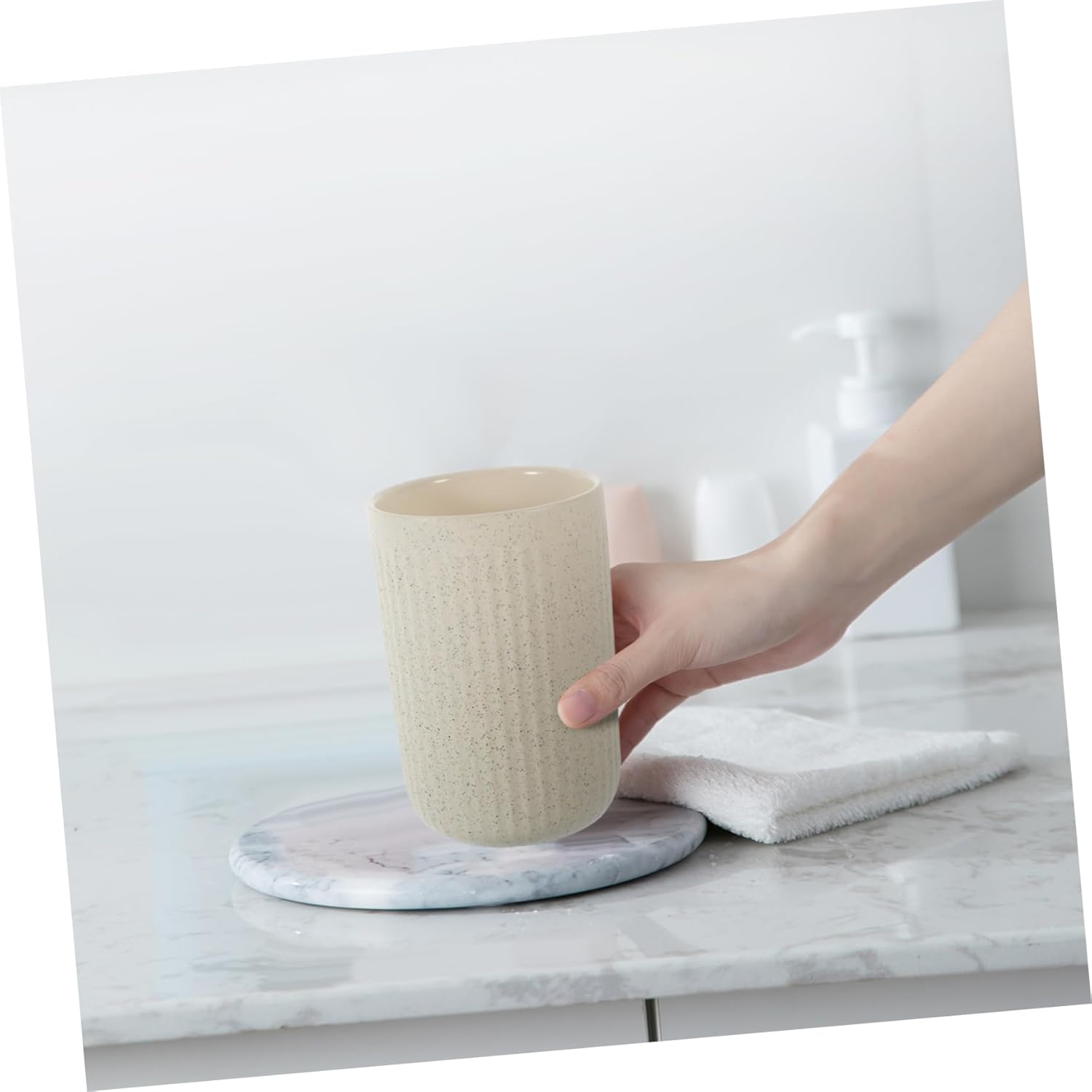 Retro Reusable Toothbrush Cup for Home Bath Storage
