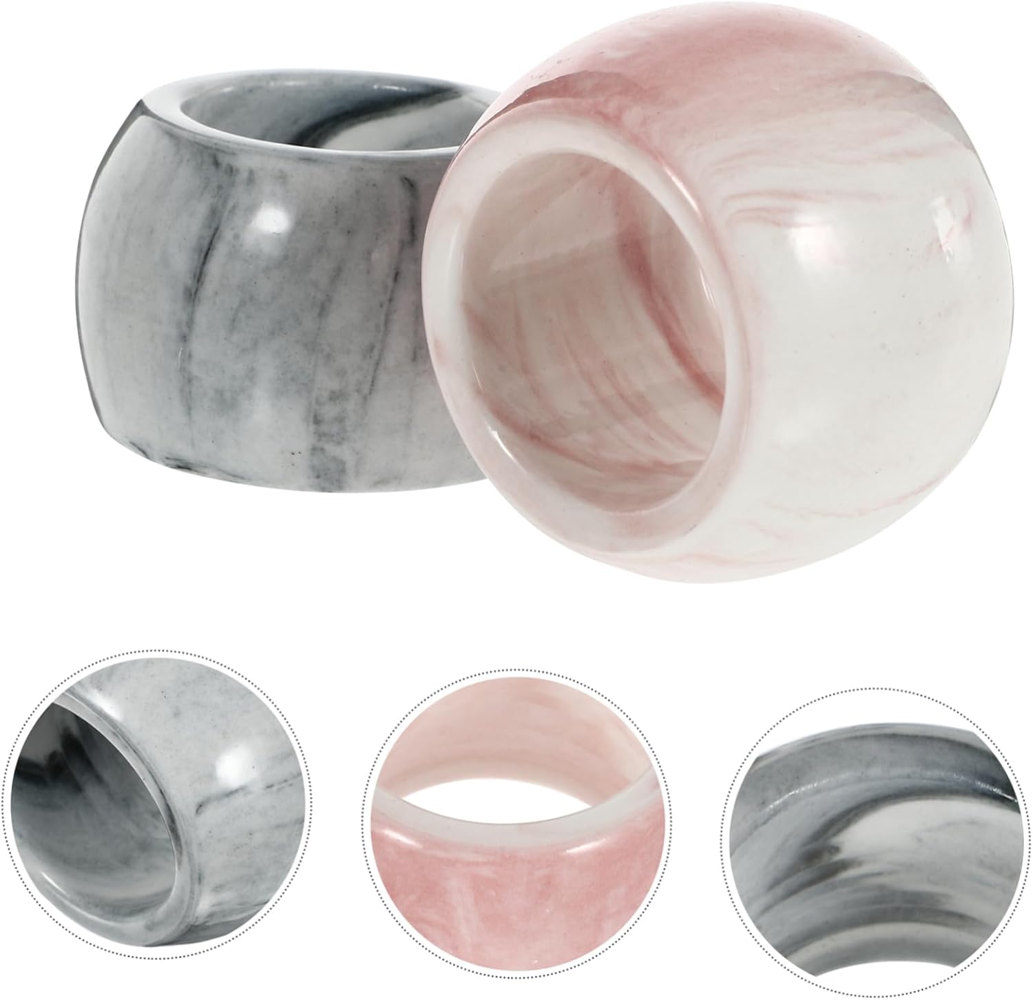 Stylish Marble Pattern 2-Piece Electric Toothbrush Holder