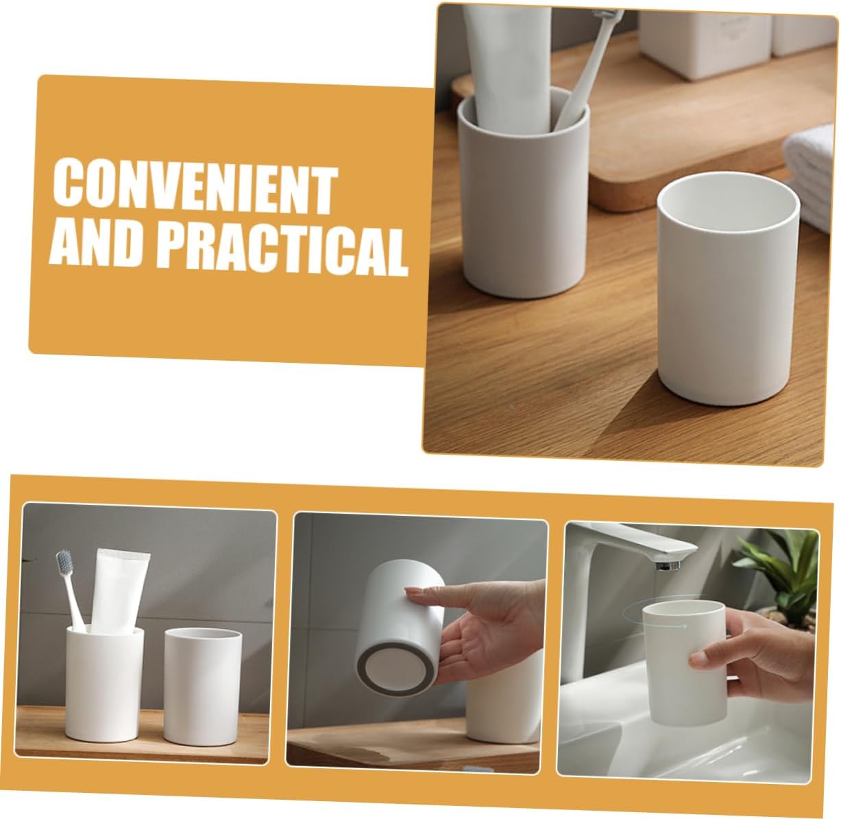 Alipis Toothbrush Mouthwash Cups for Travel