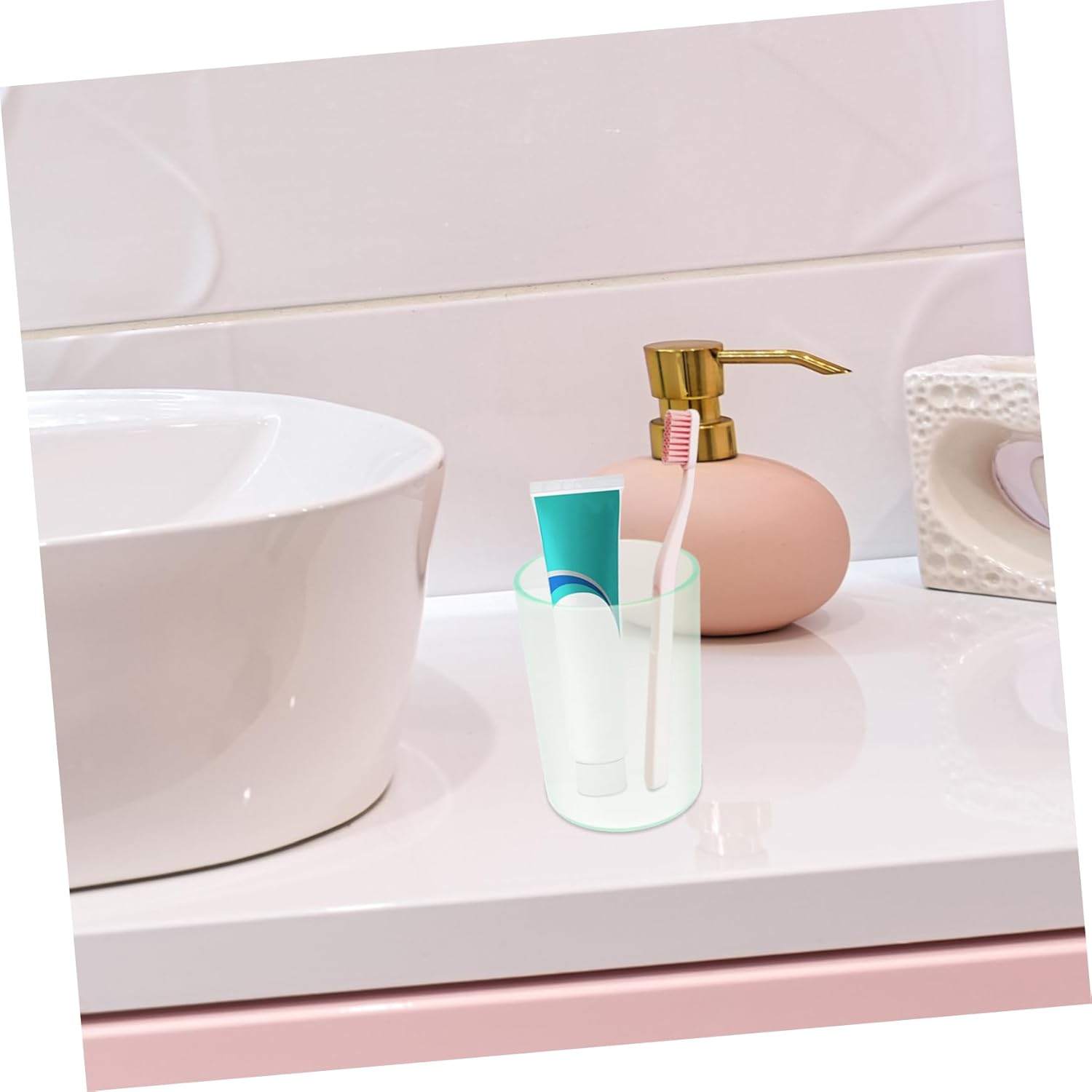 Transparent Toothbrush Cup Gargle Mug for Home and Travel