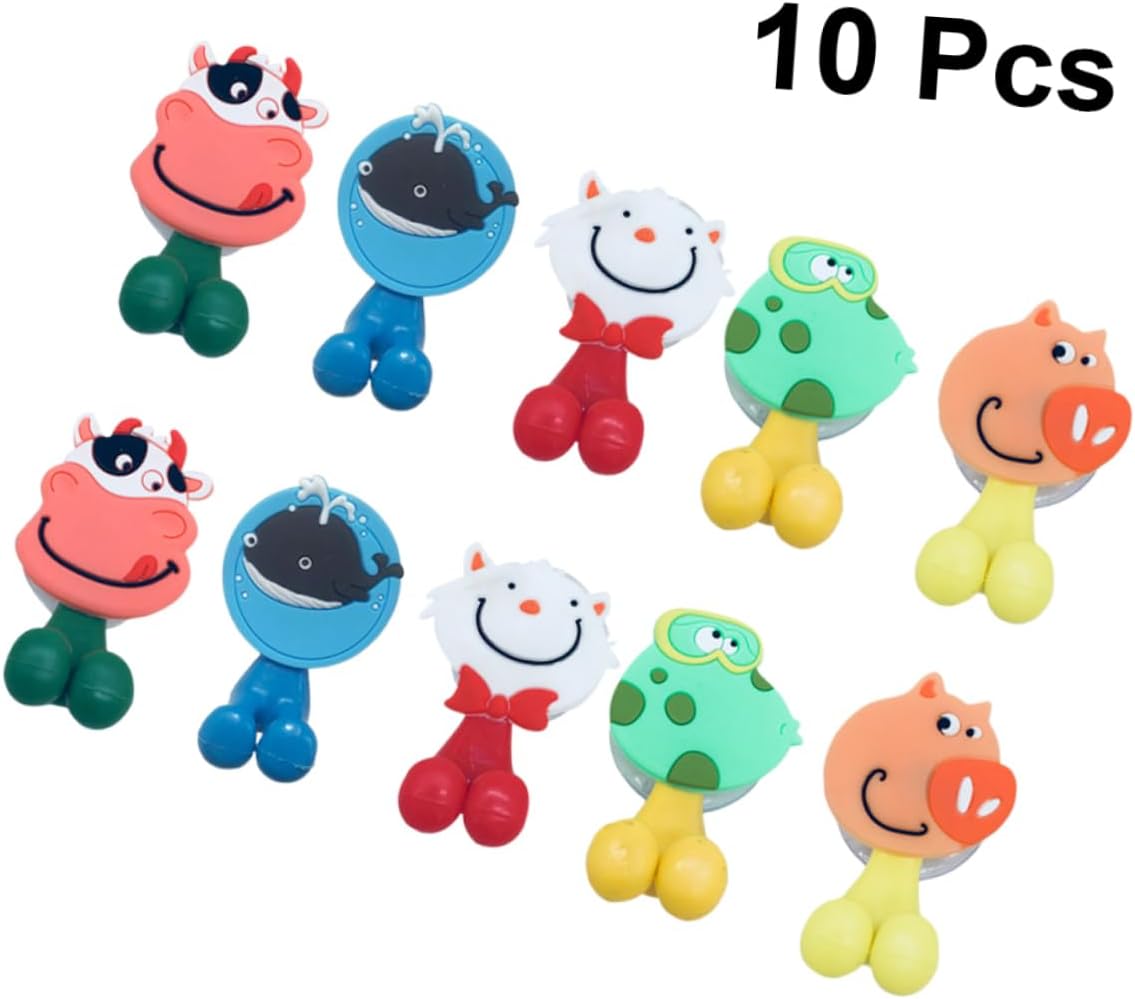 10pc Cartoon Wall Toothbrush Holder for Kids