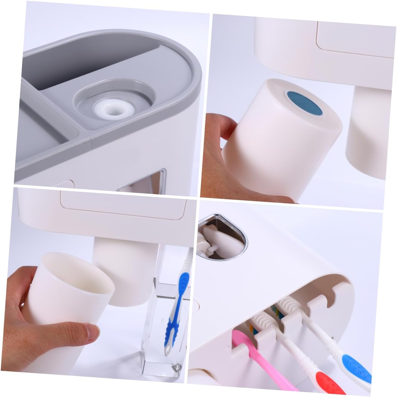Healifty Auto Toothpaste Squeezer Toothbrush Holder Compact Easy to Use