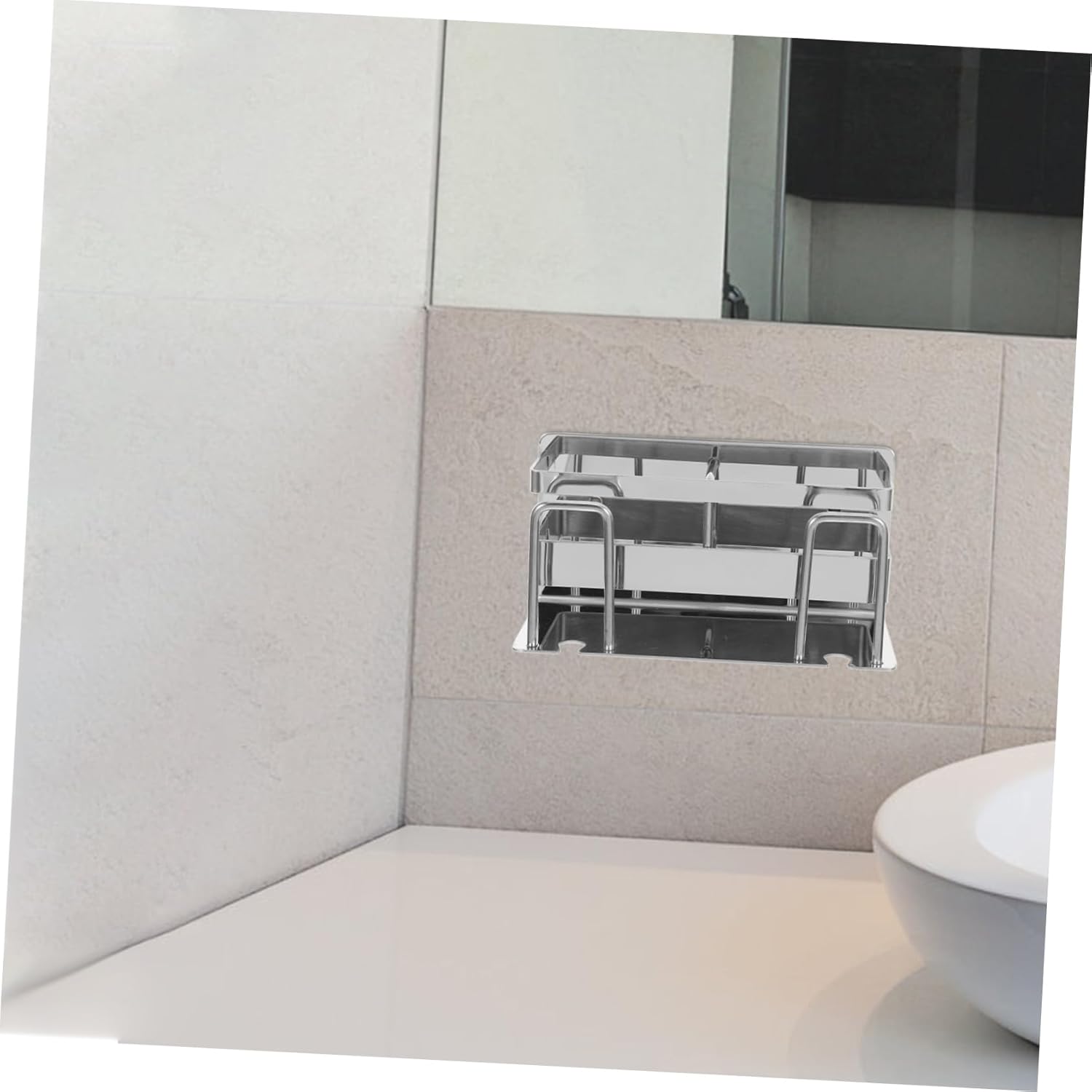 STOBAZA Stainless Steel Wall-Mounted Tooth Holder