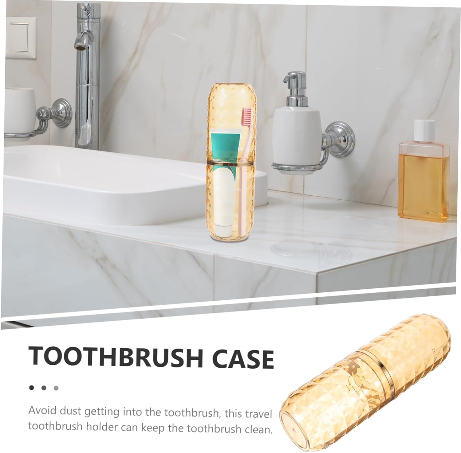 Travel ToothBrush Toothpaste Holder for Camping Hiking Business Trips
