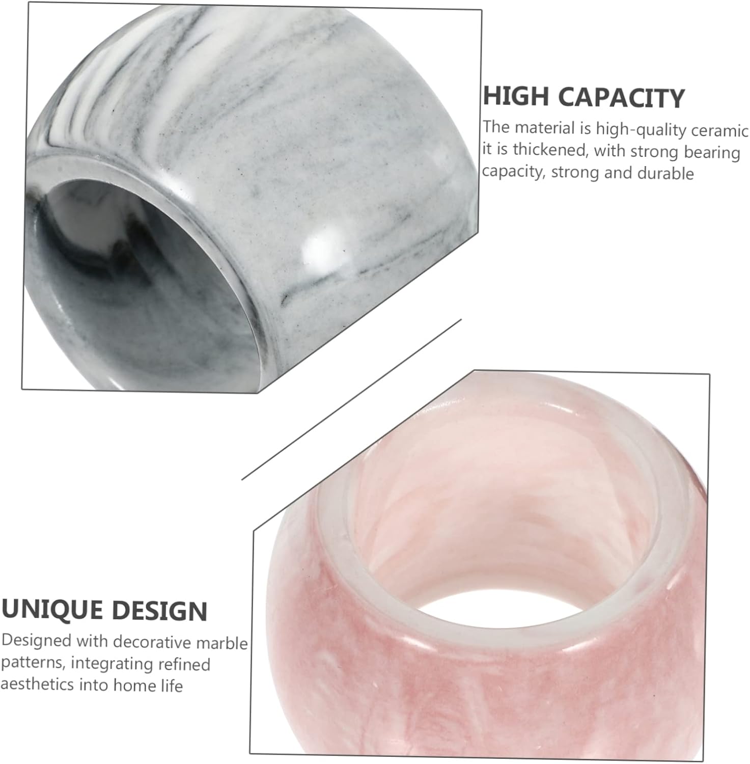 Ciieeo 2-Piece Marble Style Electric Toothbrush Holder