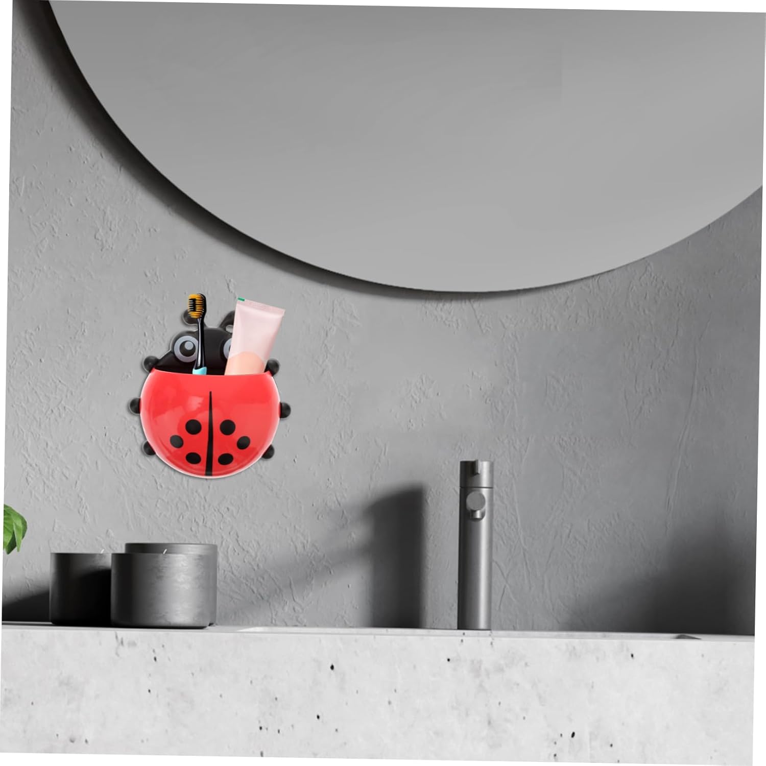Space-Saving Toothbrush Holder