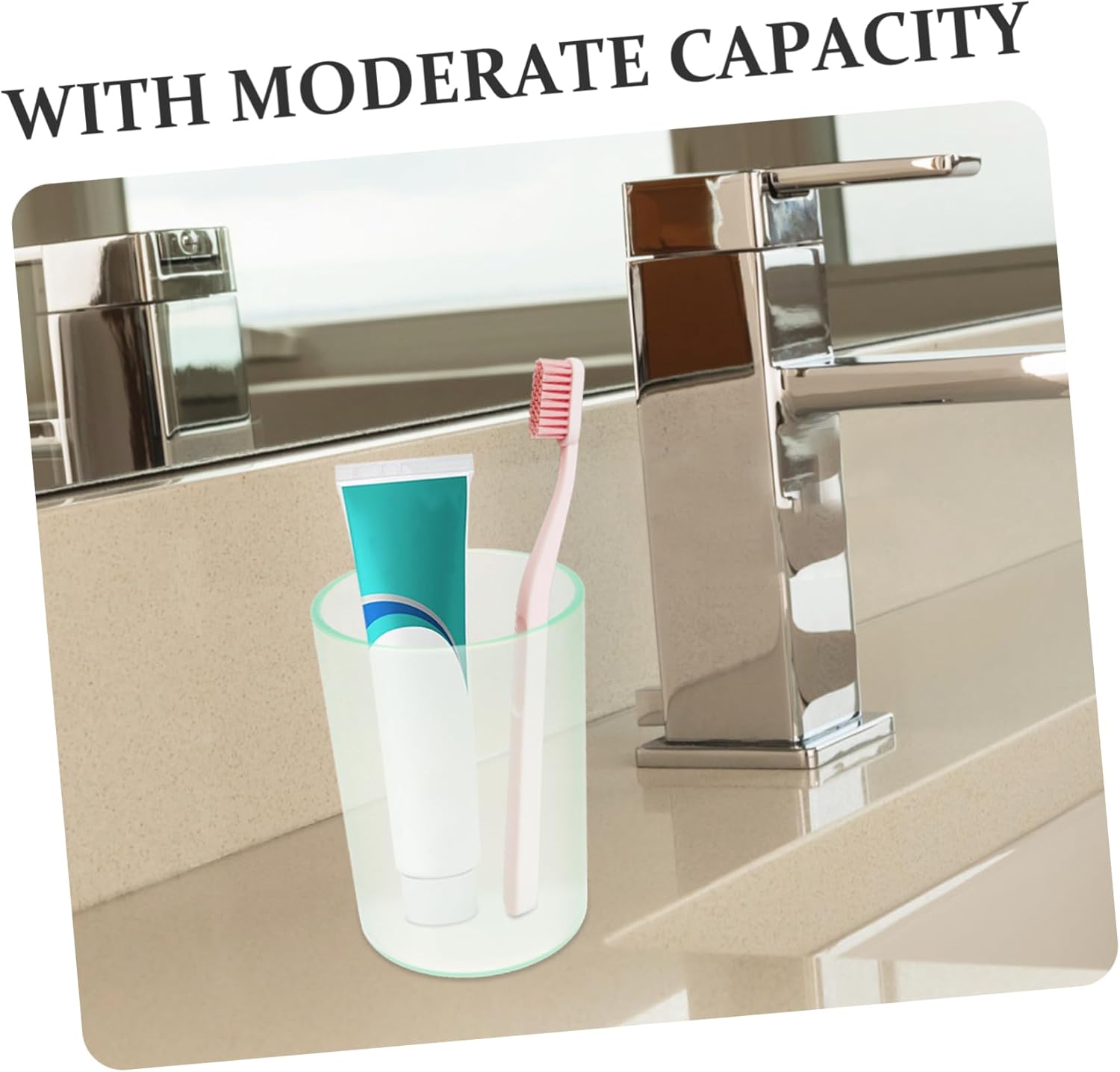 Stylish Portable Transparent Toothbrush Cup