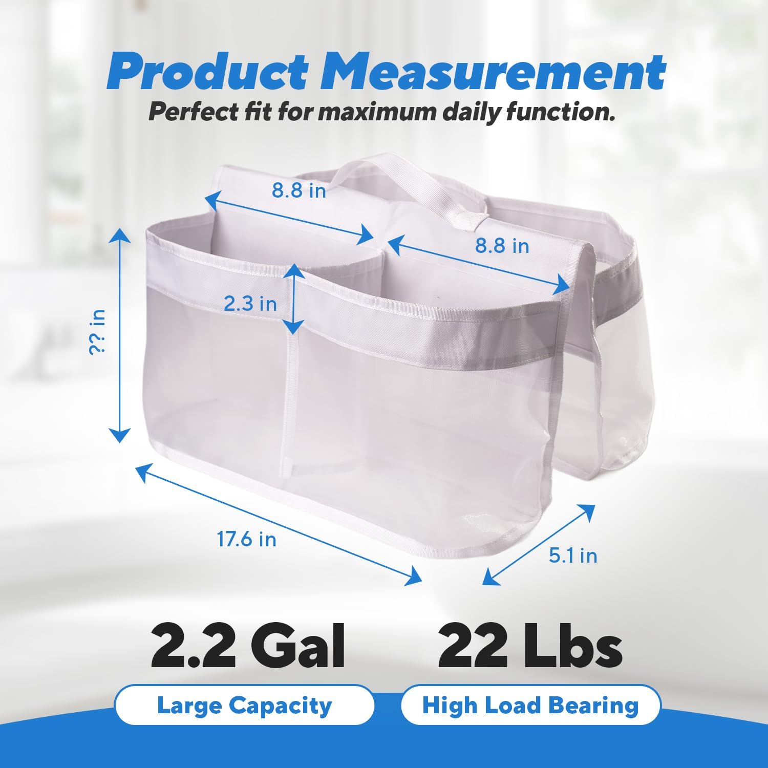 Wehruom Baby Bath Mesh Toy Organizer