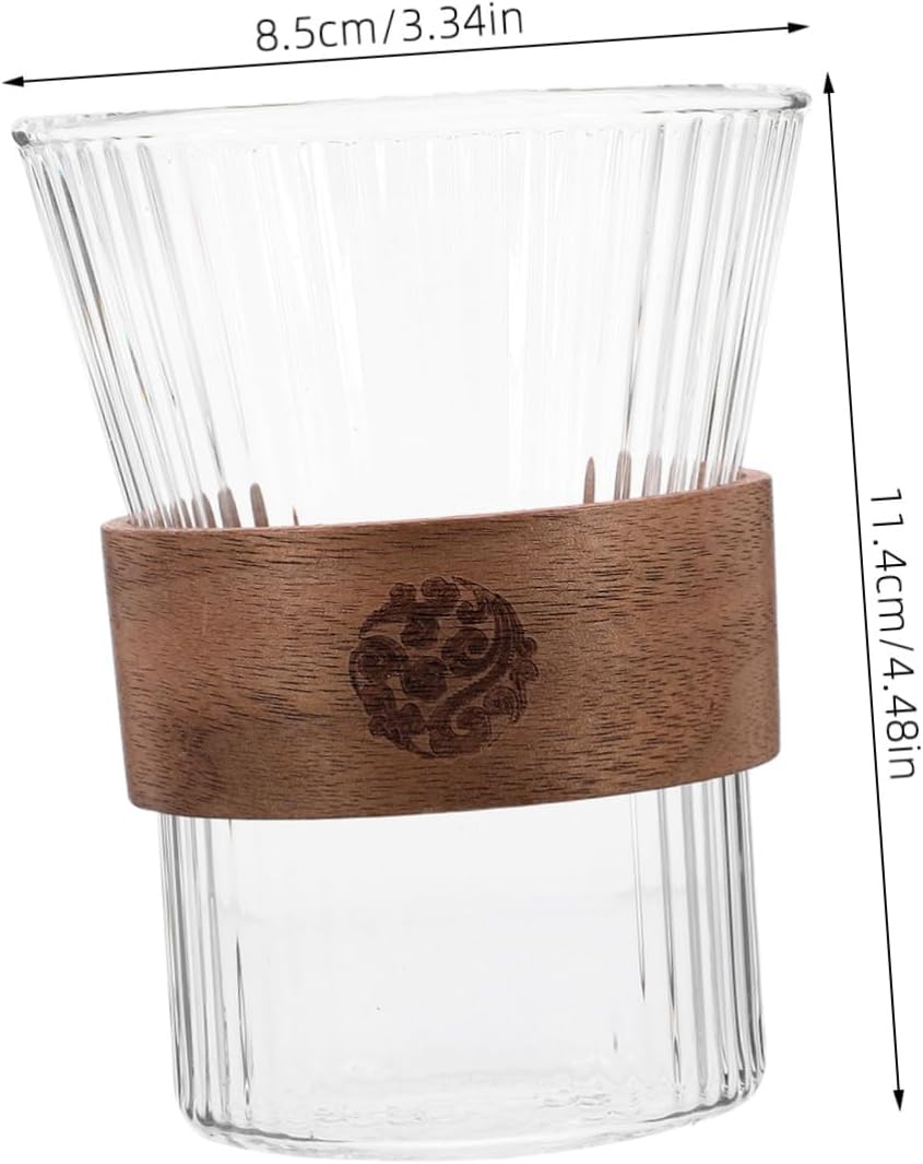 Glass-Elegant Reusable Toothbrush Holder with 250ml Capacity and Metal Base