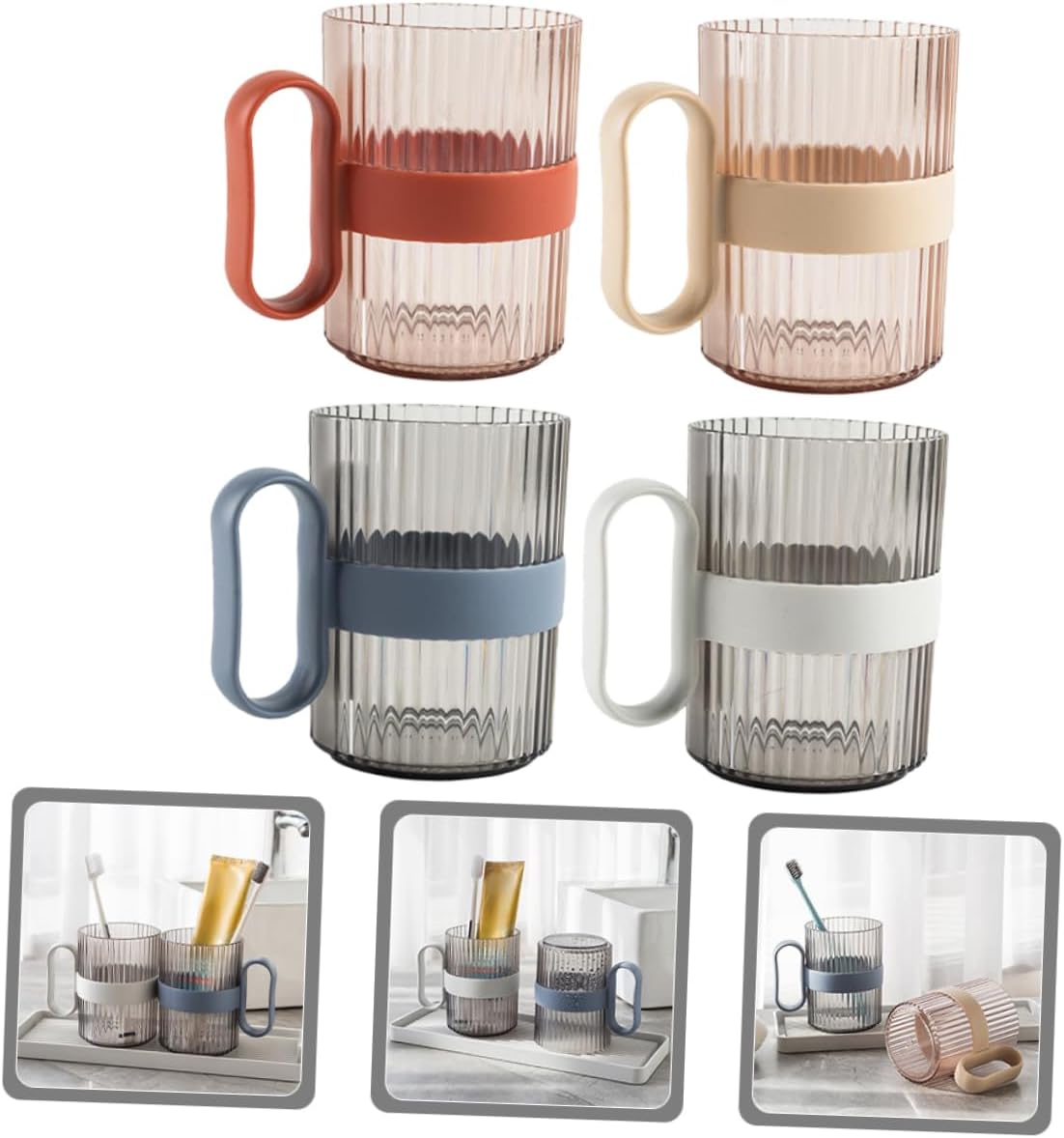 Elegant 4pc Tooth Rinsing Cup Kit