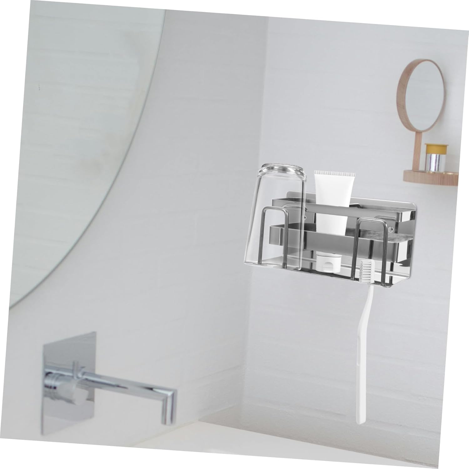 STOBAZA Stainless Steel Wall-Mounted Tooth Holder