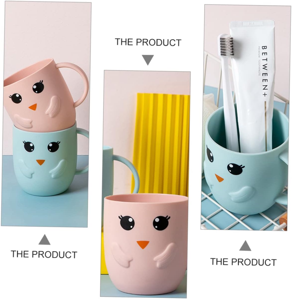 Giveaway Winning Frosted Toothbrush Cups Set for Boys and Girls