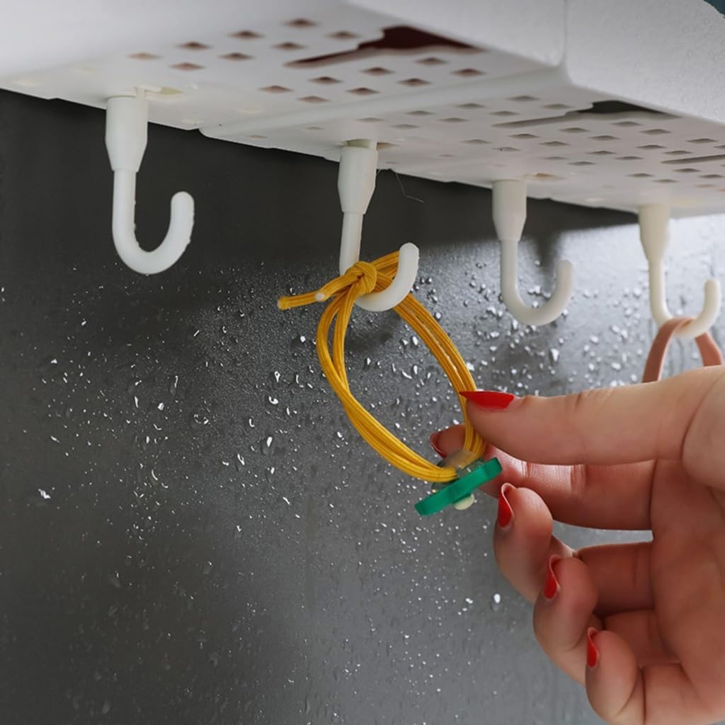 Wall Mounted Toothbrush Holder with Squeezer and Storage