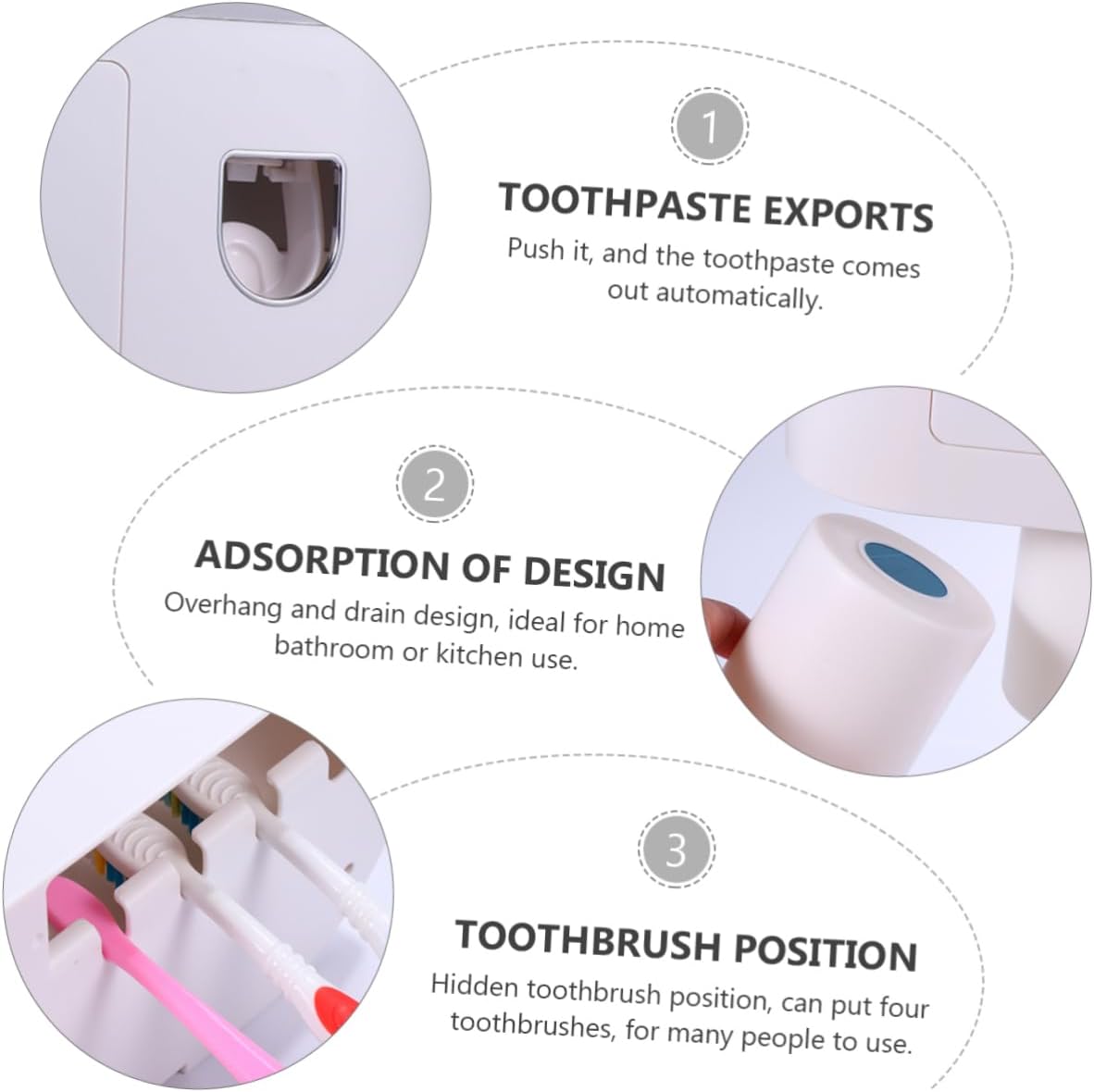 Wall-Mounted Toothpaste Dispenser