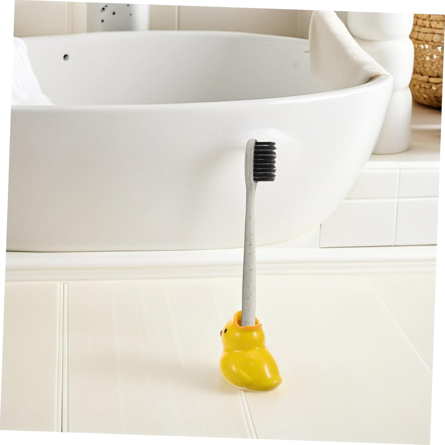 Cute Cartoon Ceramic Toothbrush Holder for Kids