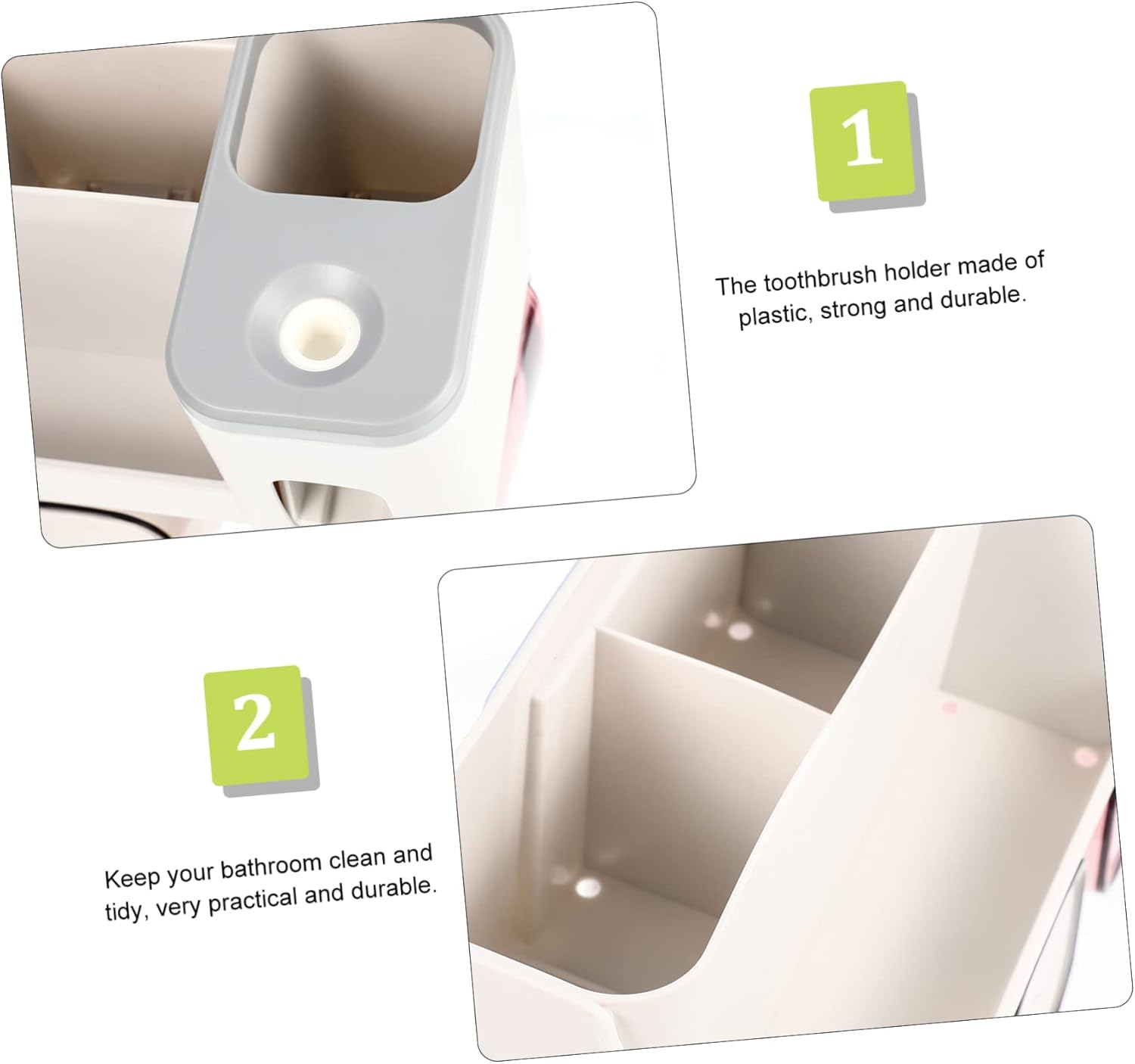 Perfect multi-functional wall-mounted toothbrush holder for space-saving bathroom solutions