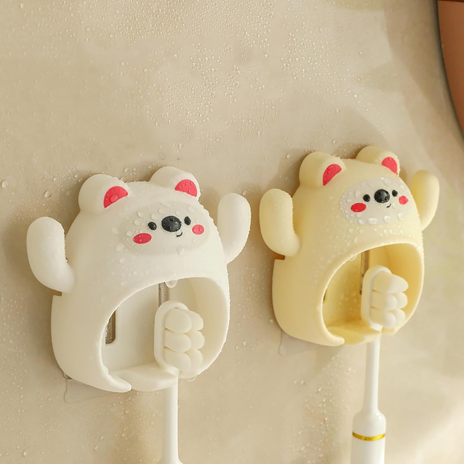 Cartoon Toothbrush Holder Wall Mount Suction Cup