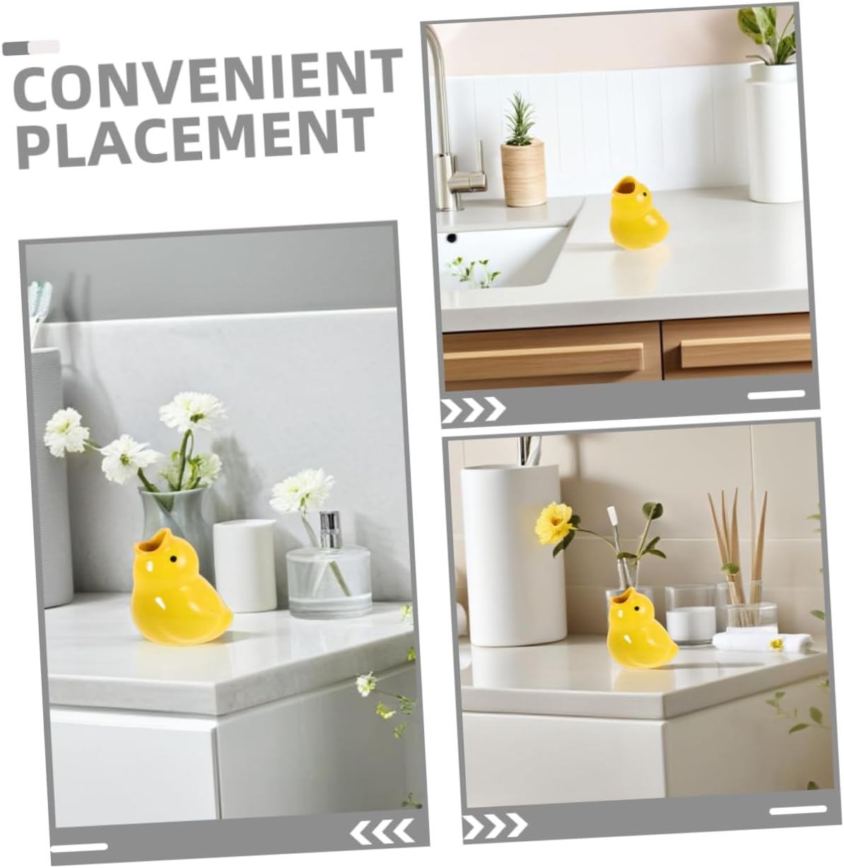 Cute 2-Pack Cartoon Ceramic Toothbrush Holder