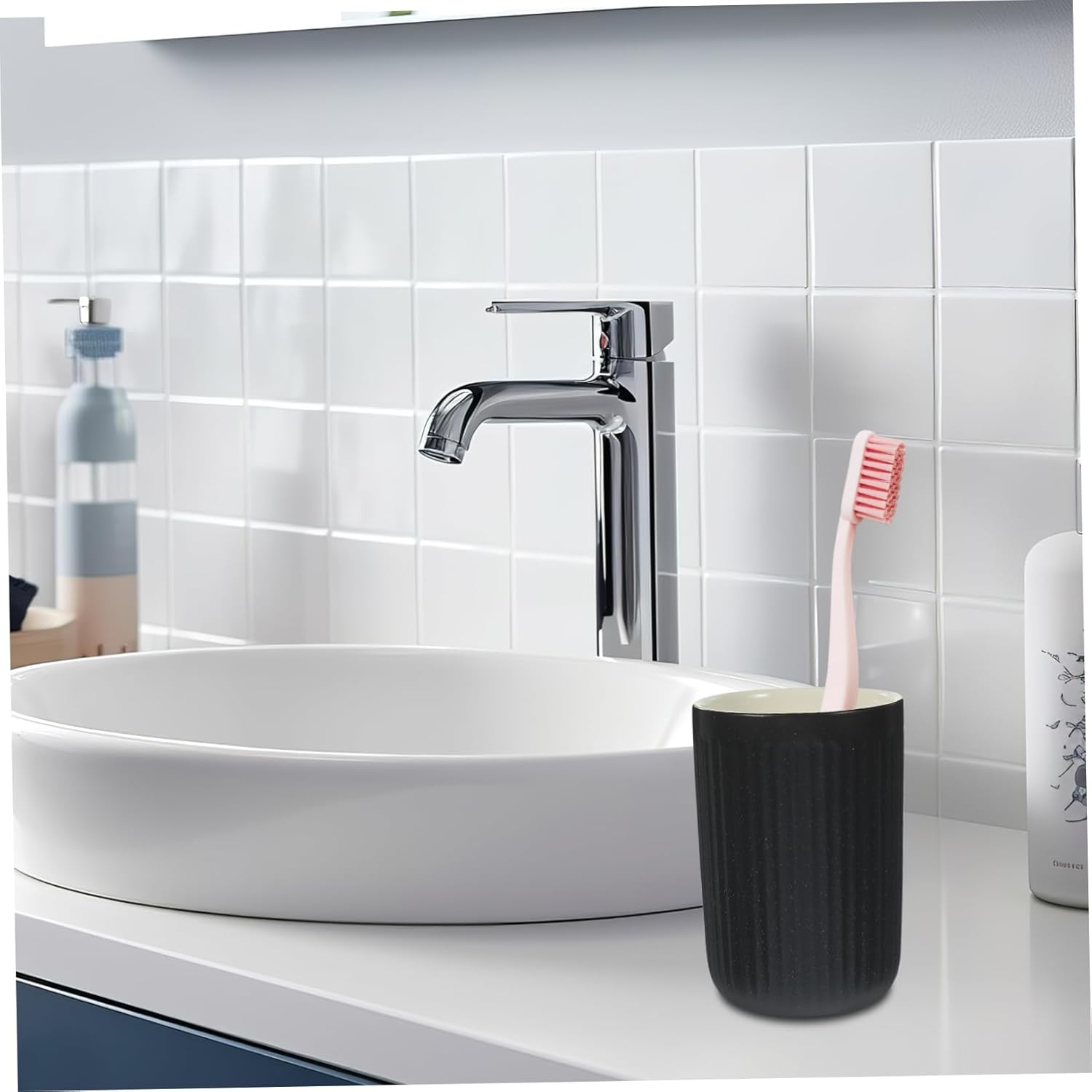 2-Piece Retro Toothbrush Cups for Home and Travel