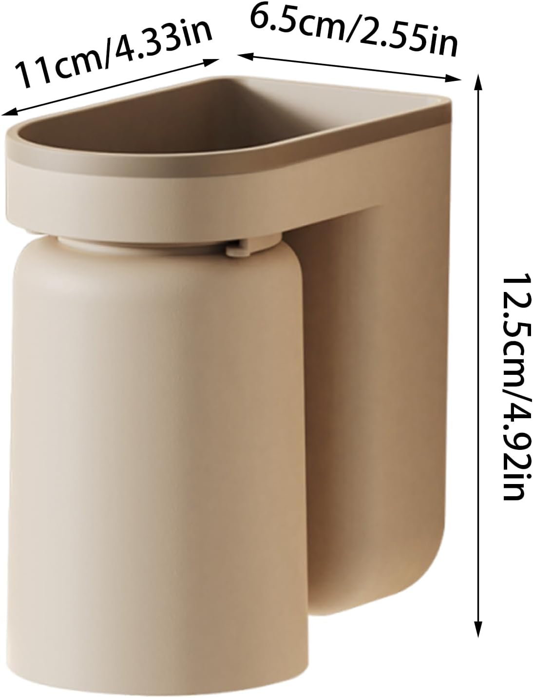Bathroom Wall Toothbrush Holder with Easy Mounting