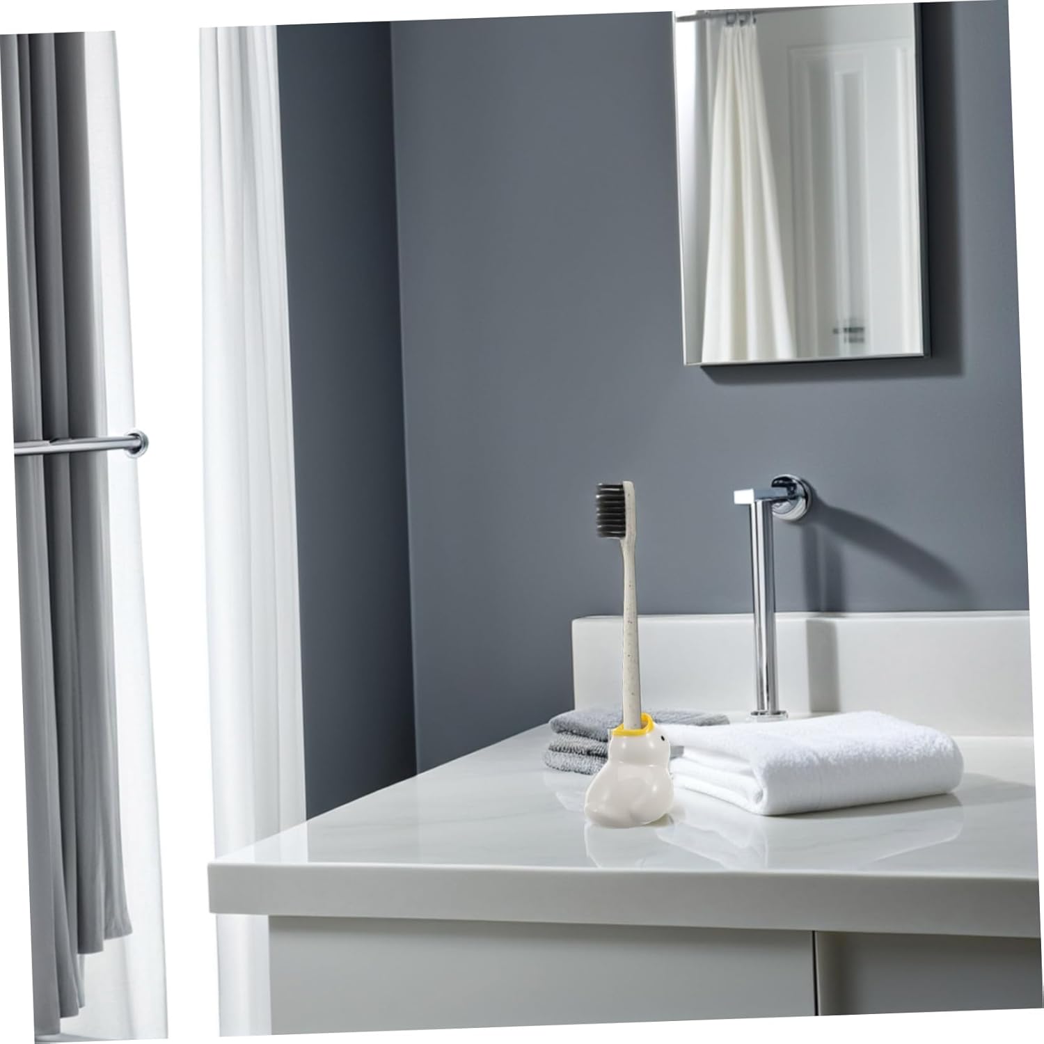 Sparkly Ceramic Toothbrush Holder for Bathroom Organization