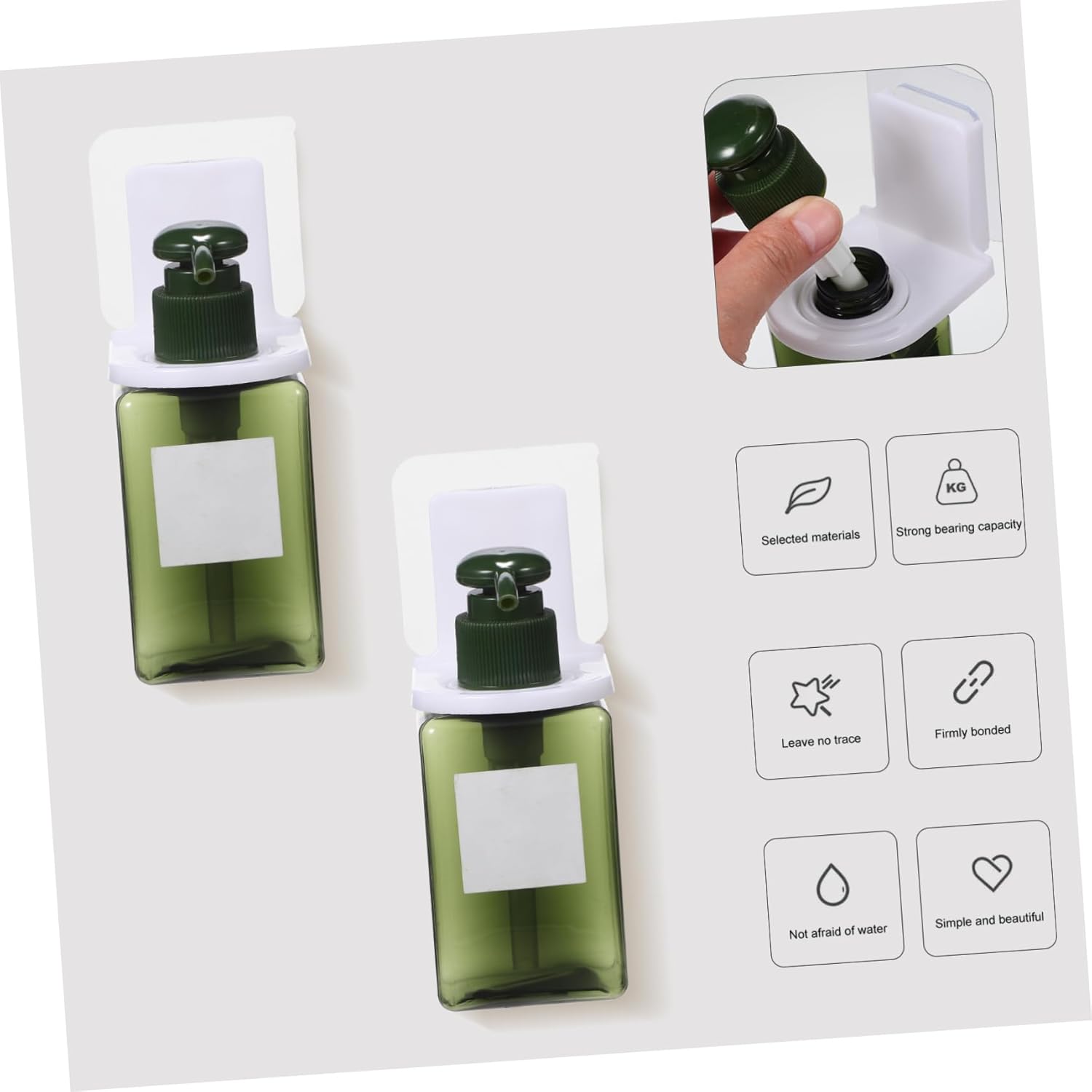Wall Summon 5-Piece Wall Hanging Organizing System for Bathroom and Kitchen