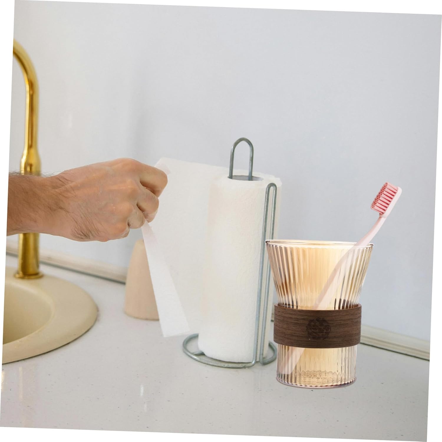 Stylish Glass Toothbrush Cup for Bathroom and More Convenient everyday use