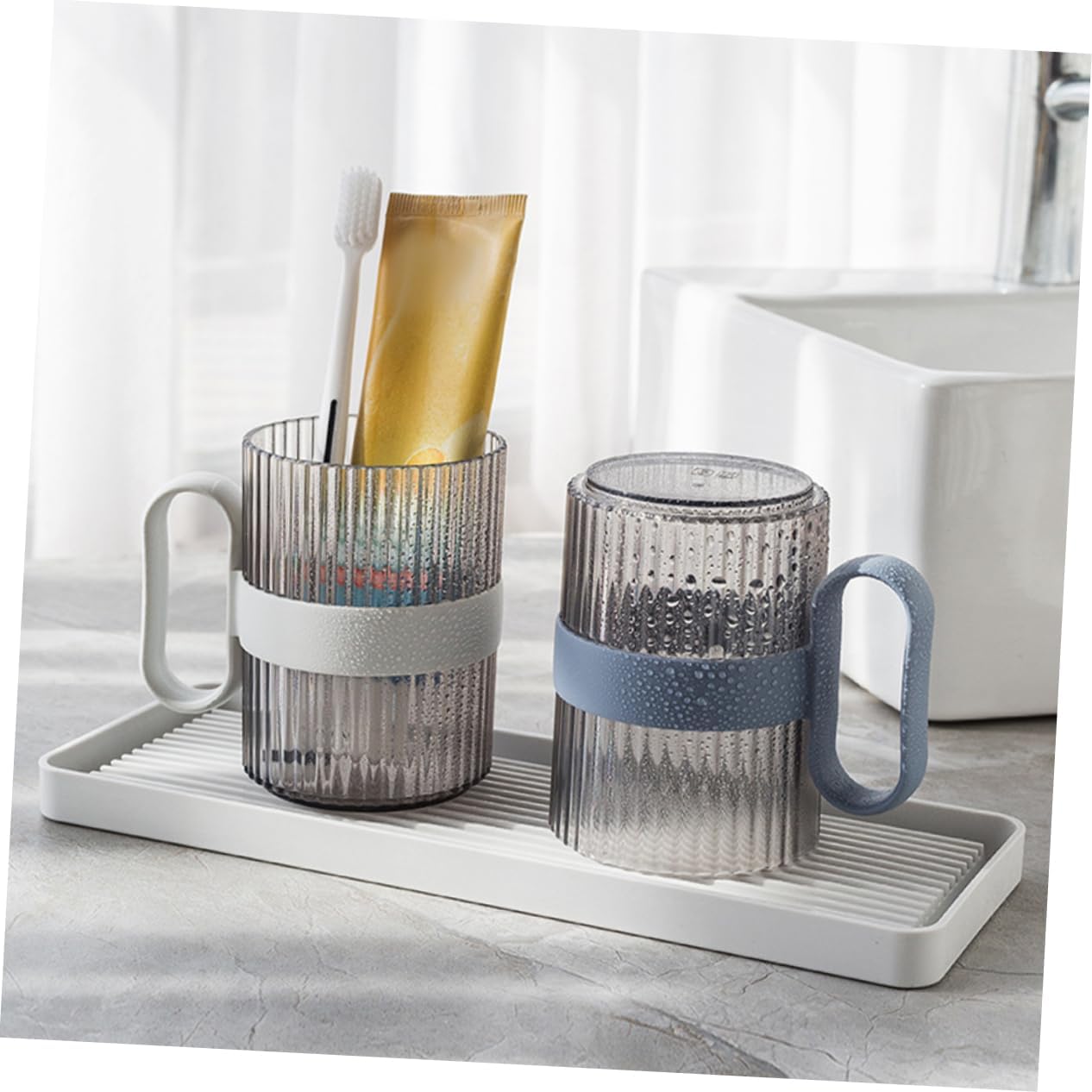 4-Piece Reusable Mental Wash Cup Set for Boys Girls Adults