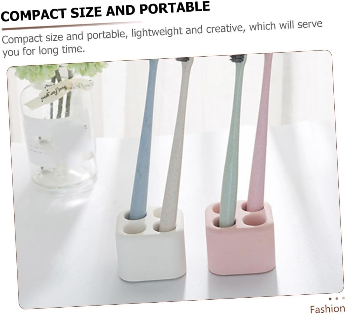 Mini Diatomite White Toothbrush Holder by Holiday YOYO