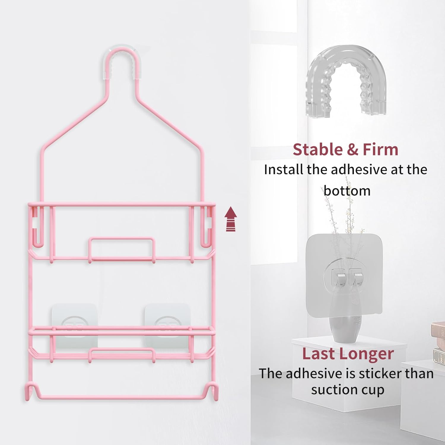 TreeLen Pink Shower Caddy Perfect for Your Girlfriend