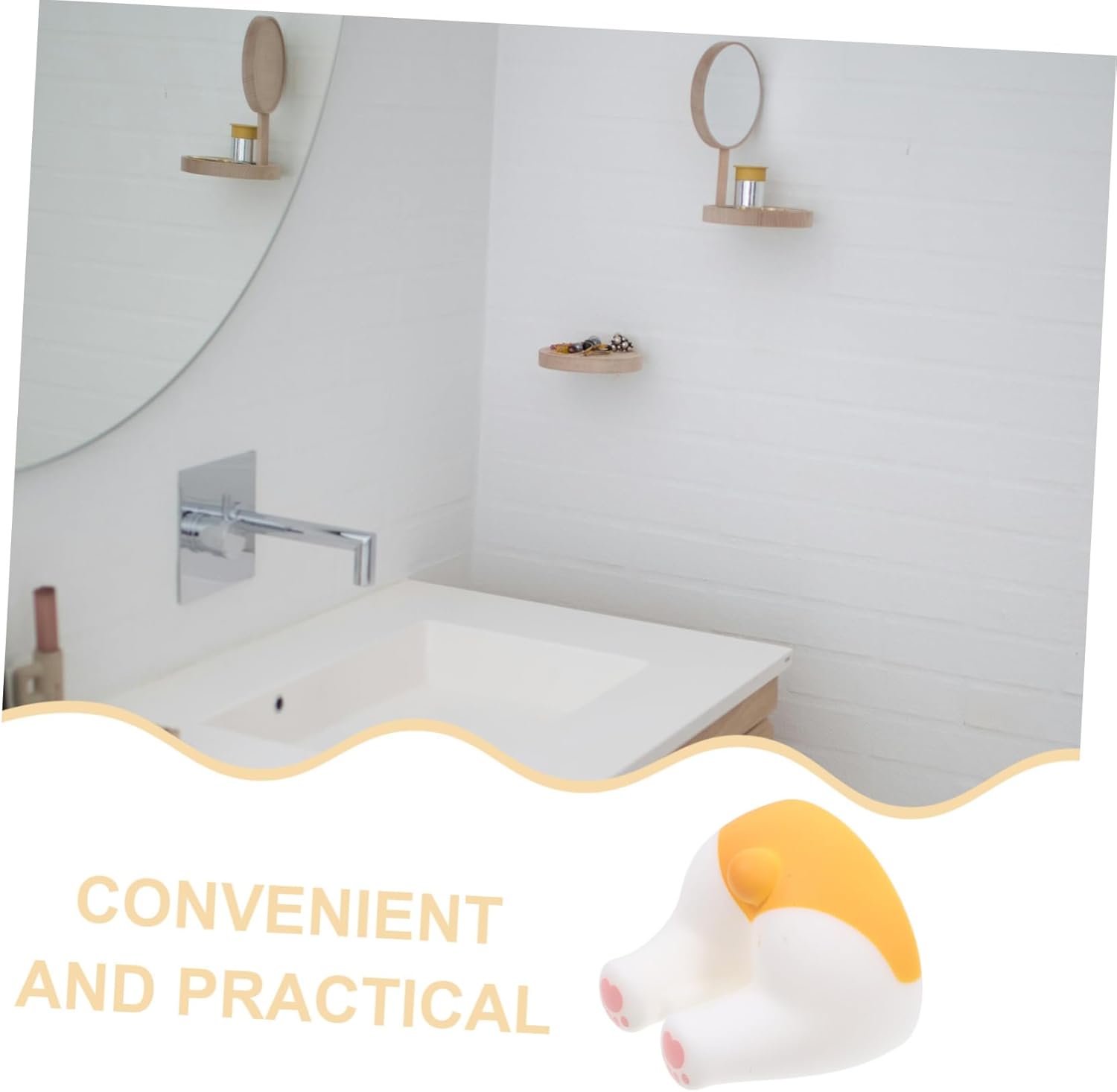 Corgi Toothbrush holder installed in your bathroom