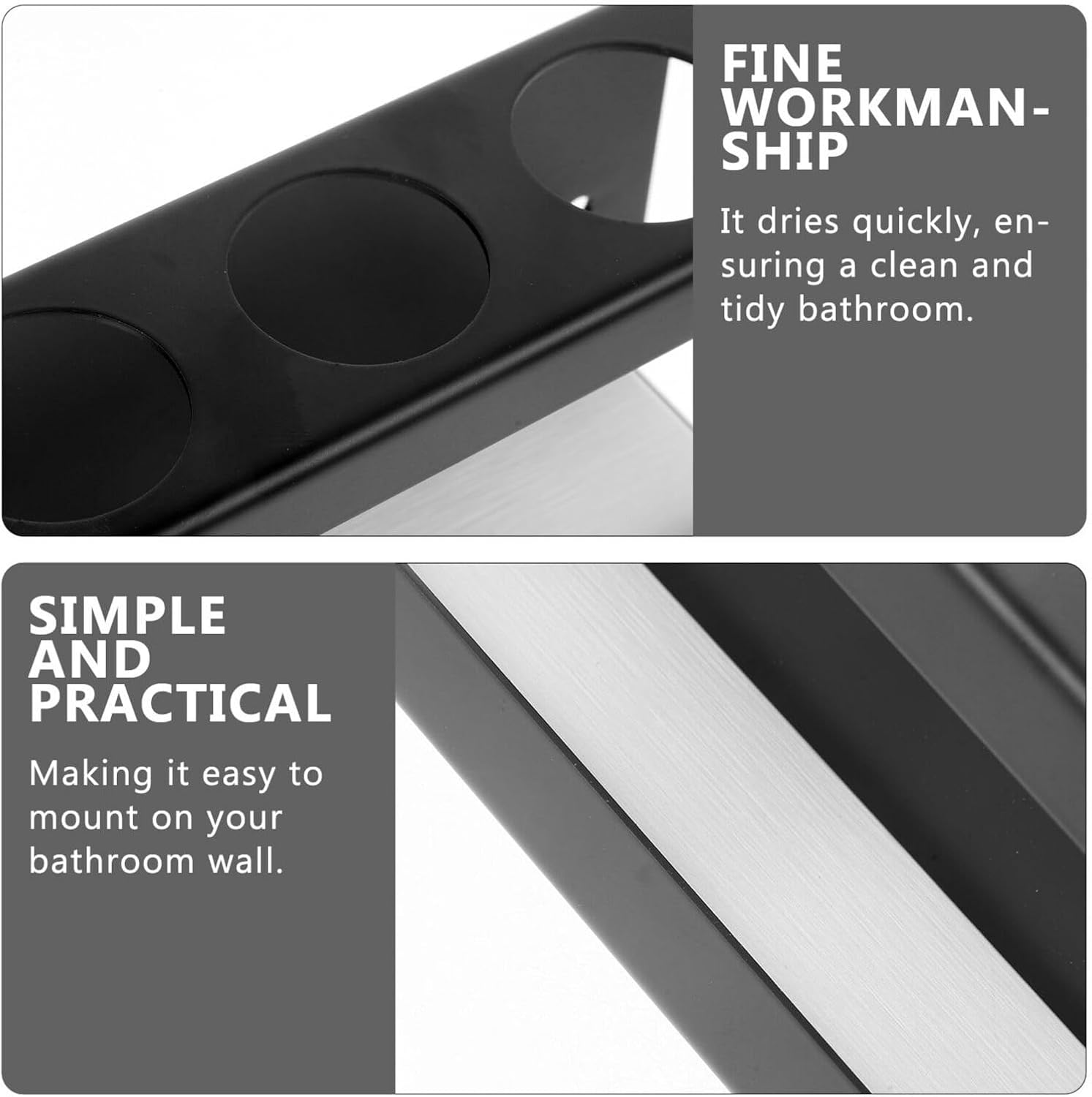 Stainless Steel Electric Toothbrush Organizer