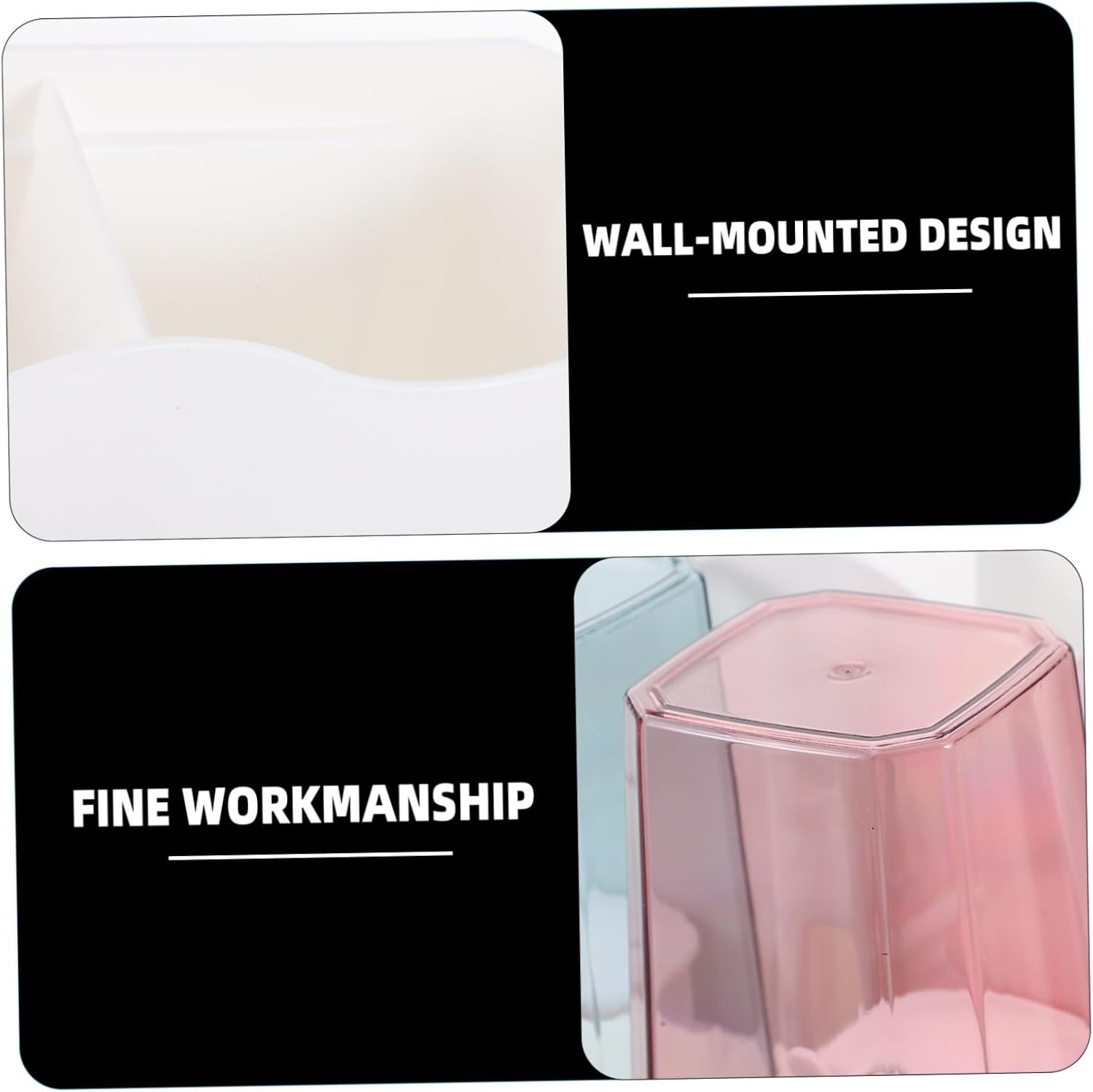 Wall-Mounted Toothbrush Holder Easy to Install