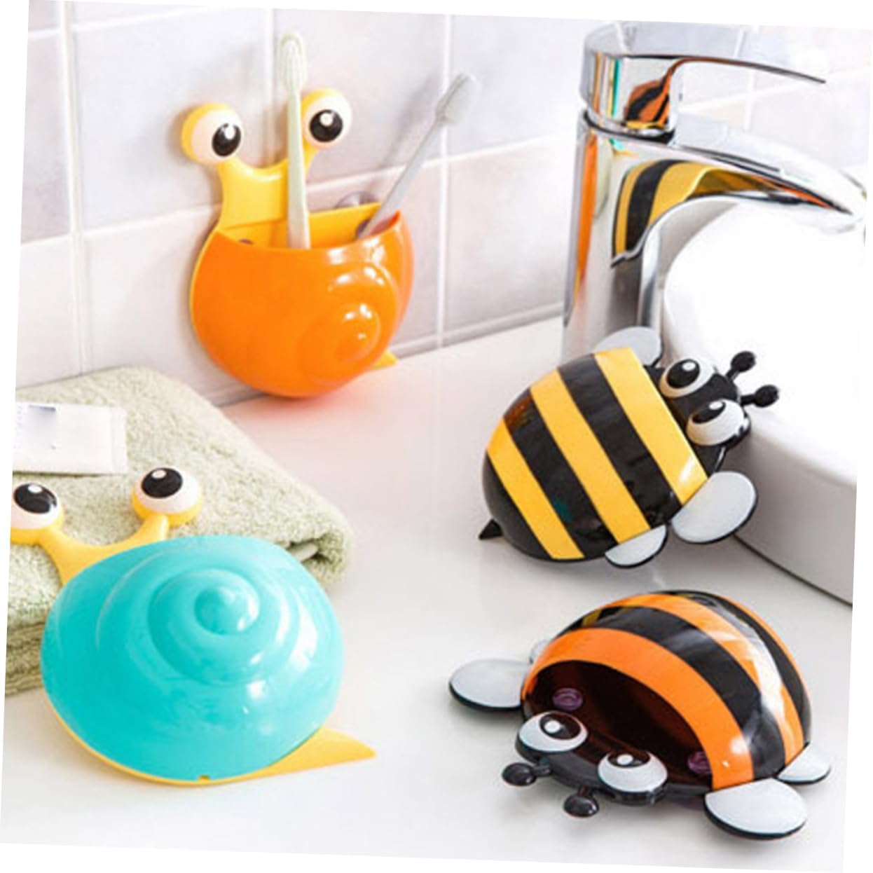 Fun Suction Cup Toothbrush Holder for Your Bathroom