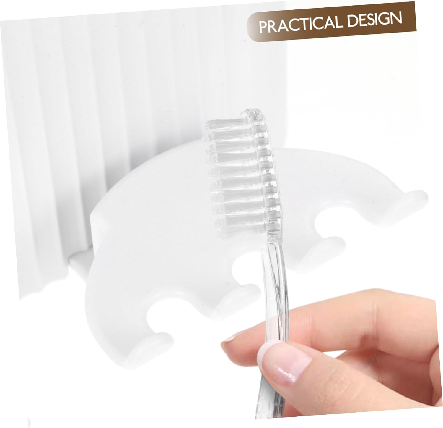 Wall-Mounted Toothbrush Rack