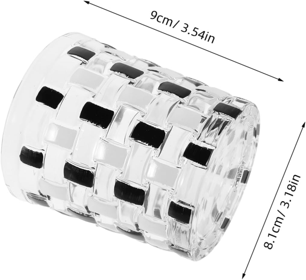 LIFKICHStylish Black White Checkered Toothbrush Holder for Efficient Oral Care