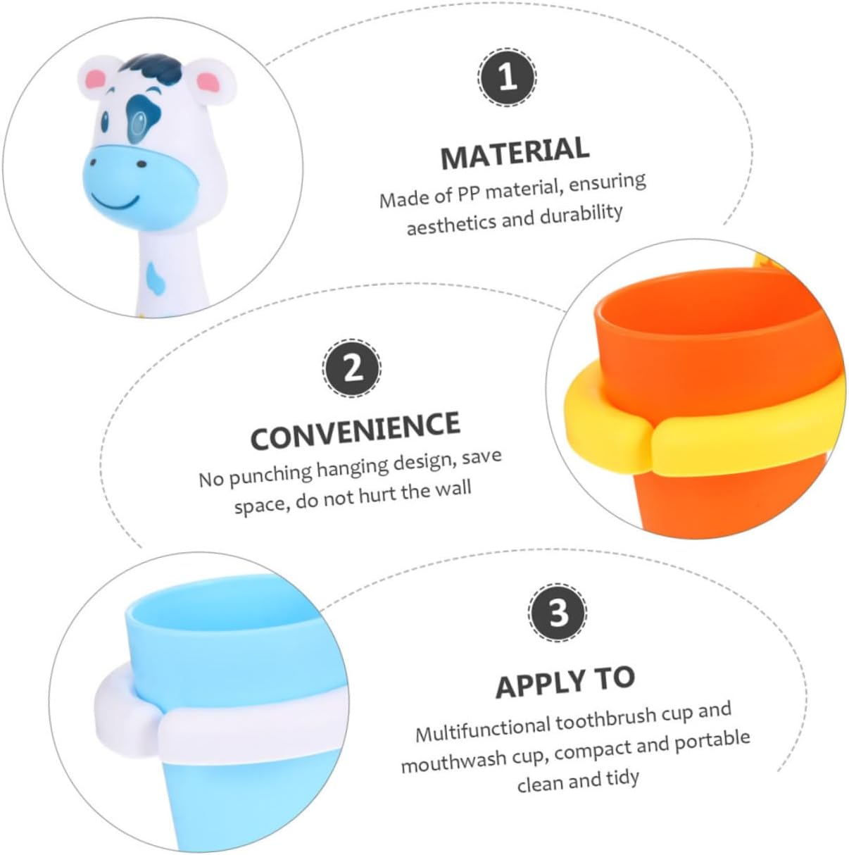 CUTE Cartoon Animal Toothbrush Holder for Bathroom