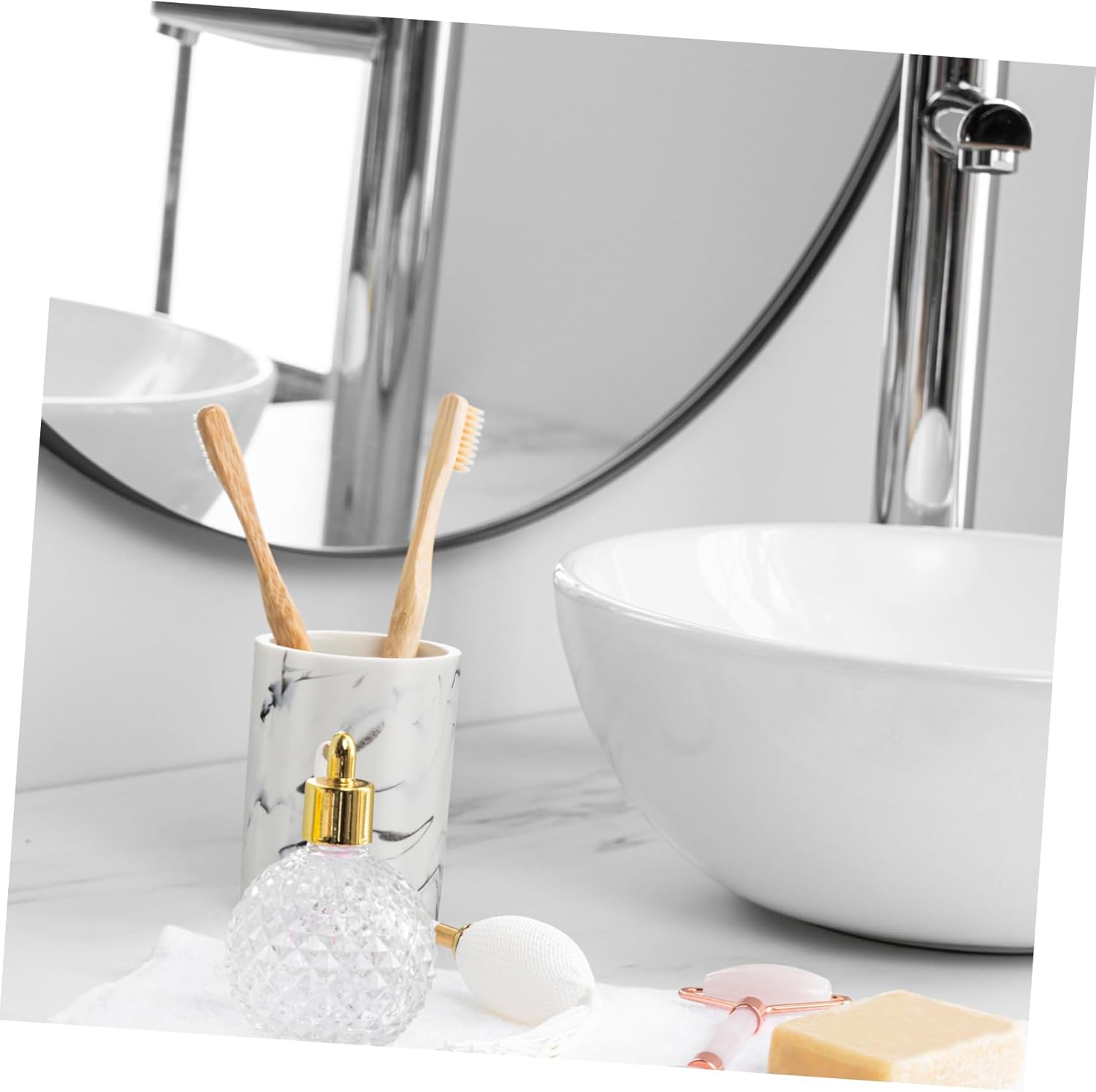 Space-Saving Creative Marbling Gargle Cup for Home Hotel Use