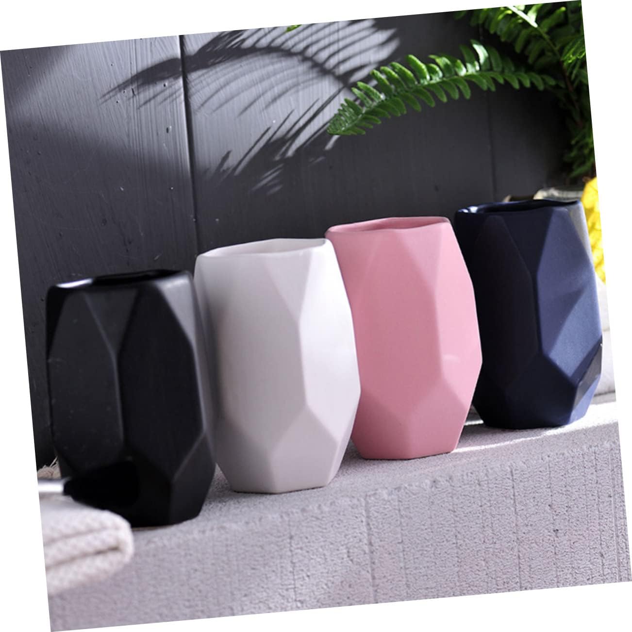 PRETYZOOM Couples Toothbrush Cup Ceramic Mug
