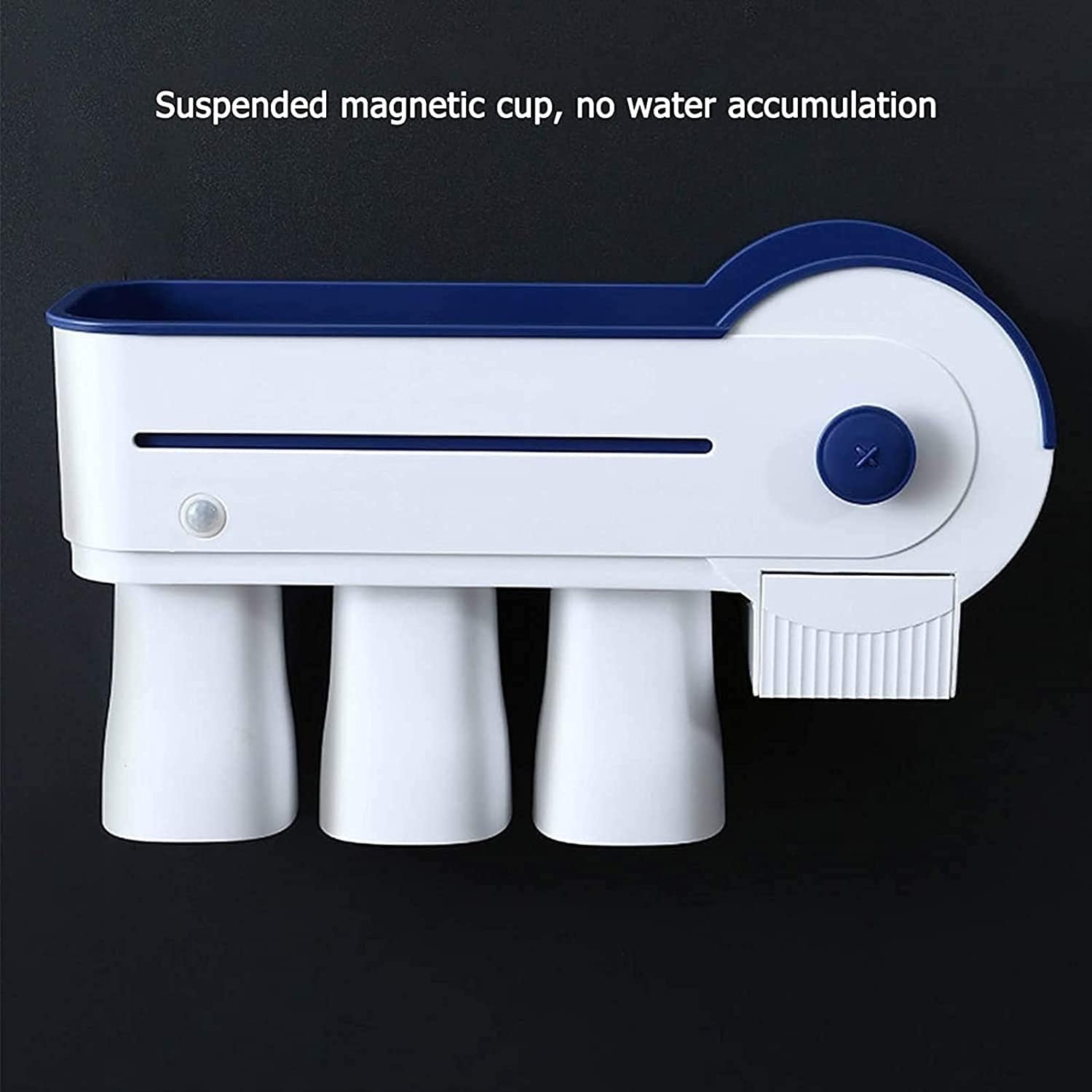 Portable Automatic Toothpaste Dispenser Kit with 3 Toothbrush Slots Organizer