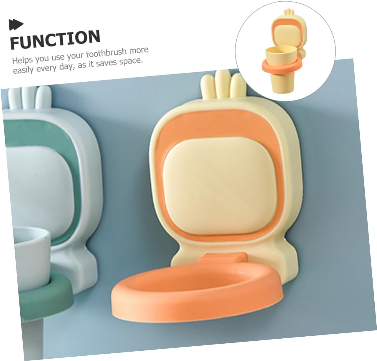 H O M E T Easy Plastic Toothbrush Cup