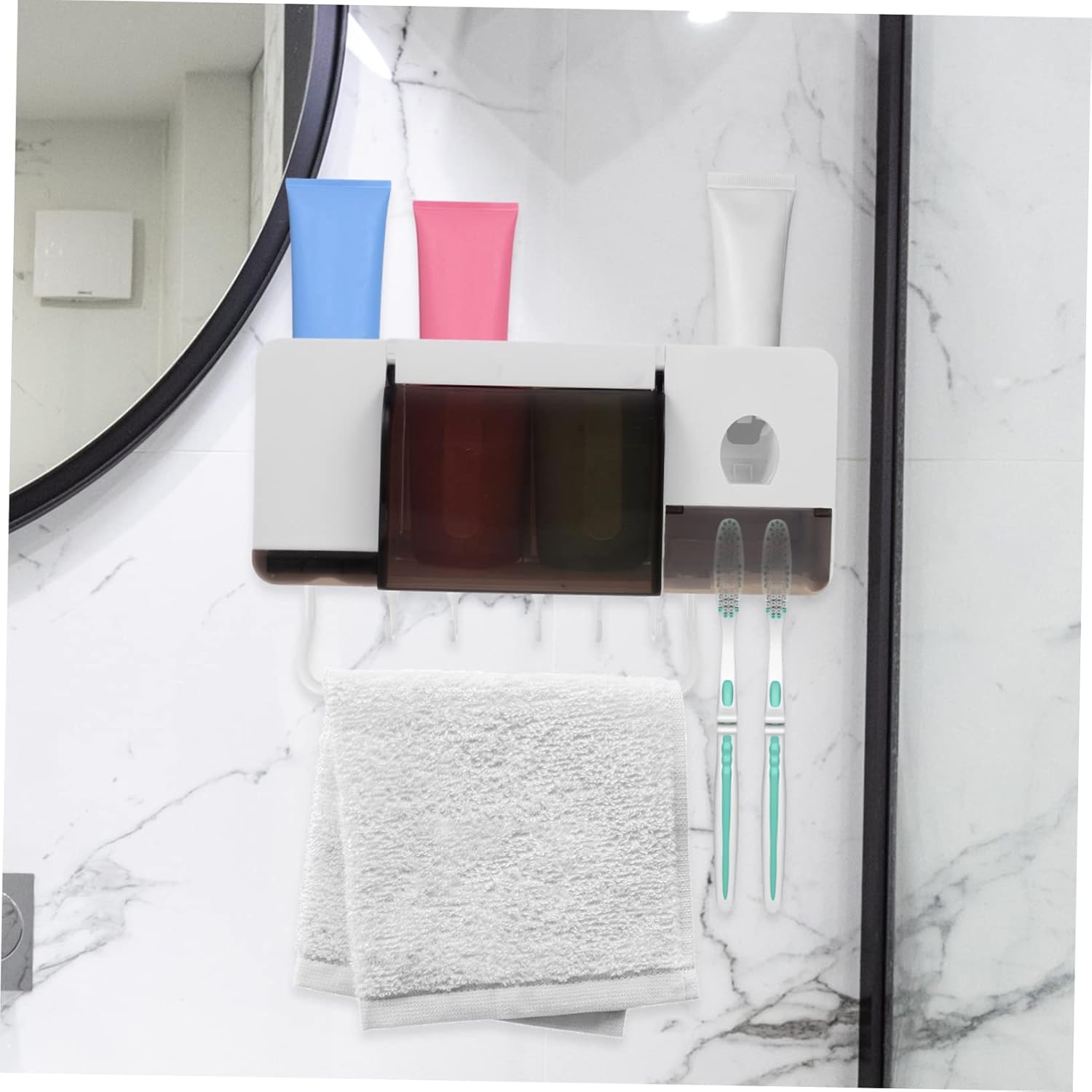 Sturdy Wall-Mounted Toothbrush Organizer for Boys and Girls