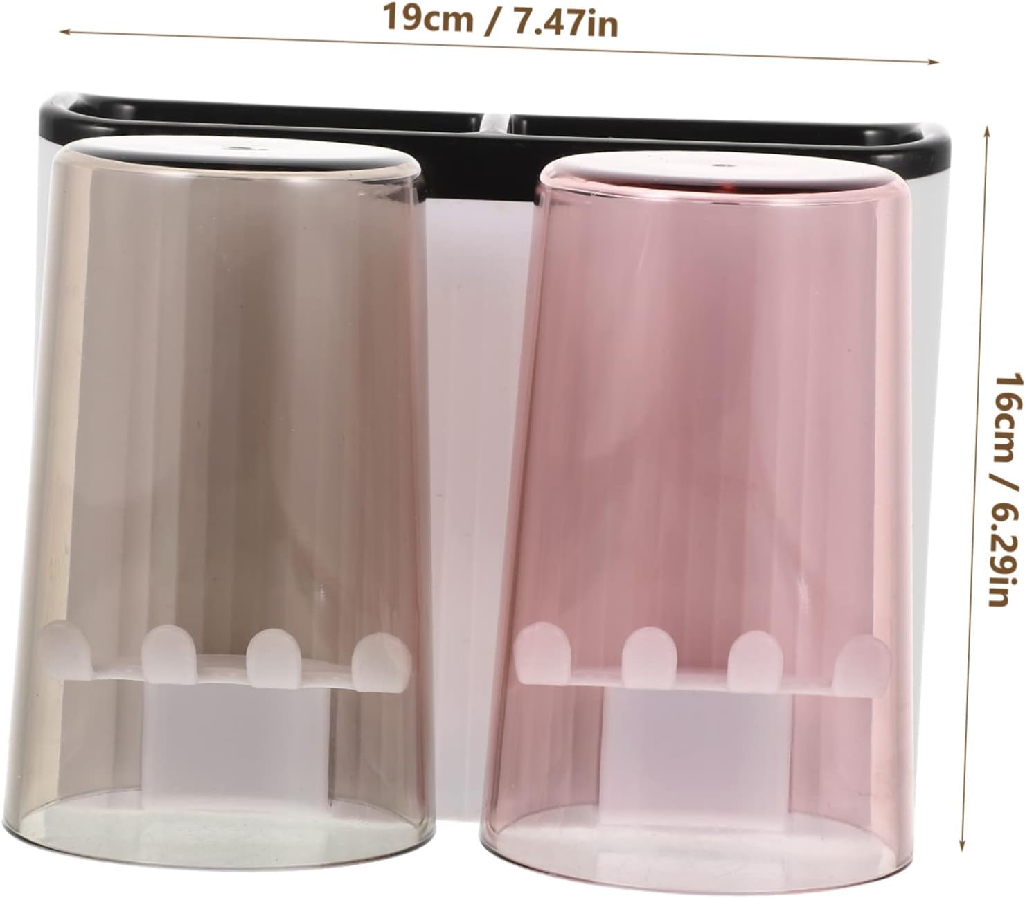 Wall-Mounted Tooth Cup Holder organizing system